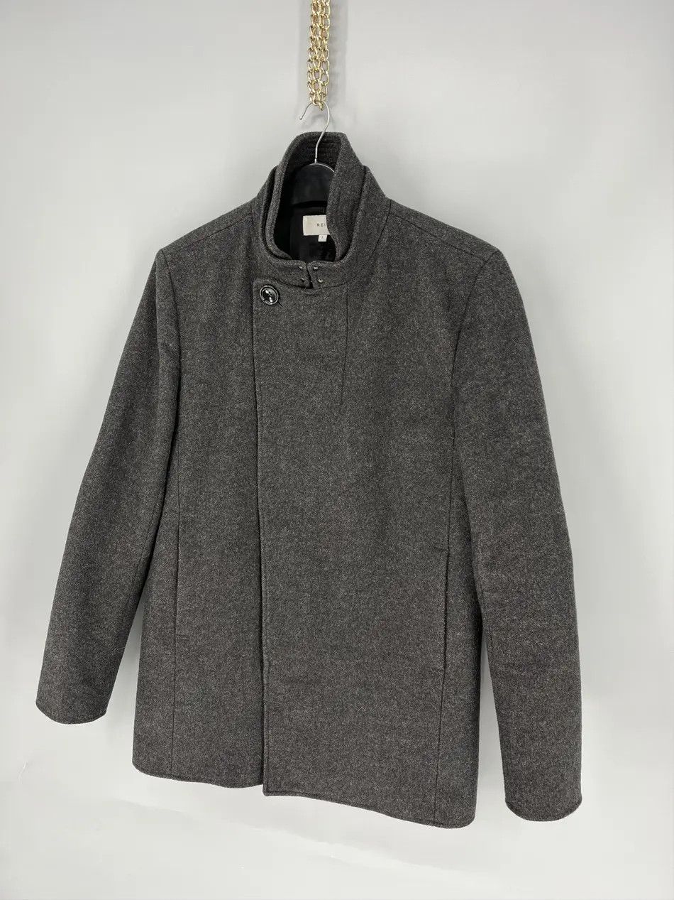 Reiss Reiss gray Wool Blend Double Collar Coat L Size US L / EU 52-54 / 3 - 3 Thumbnail