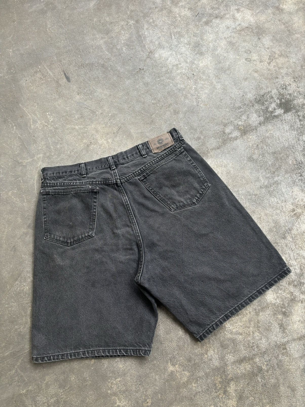 Wrangler Jorts Pants Black Wash