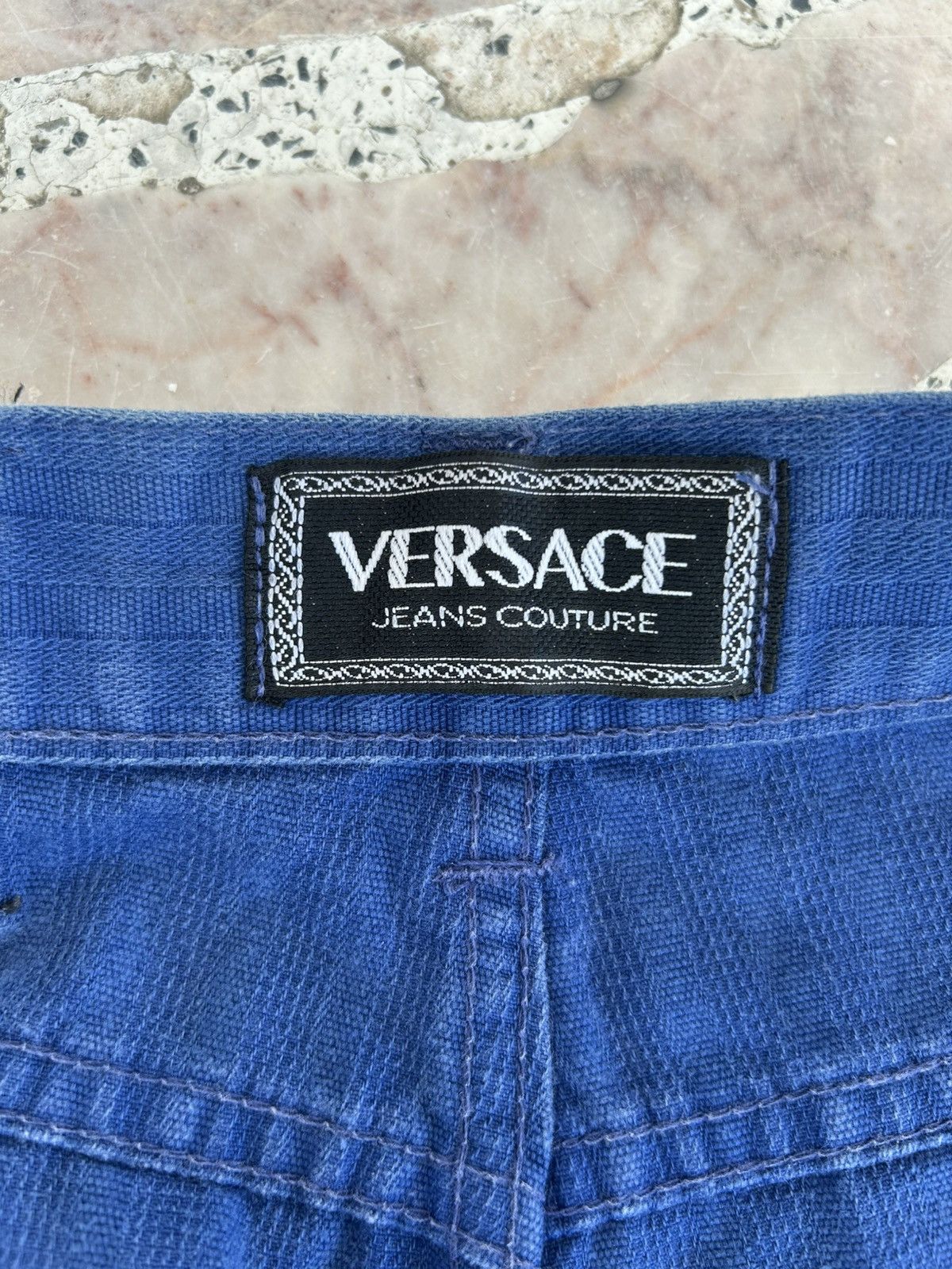 Versace Jeans Couture Versace Jeans Couture Vintage Pants Blue Stripe Size US 30 / EU 46 - 9 Thumbnail