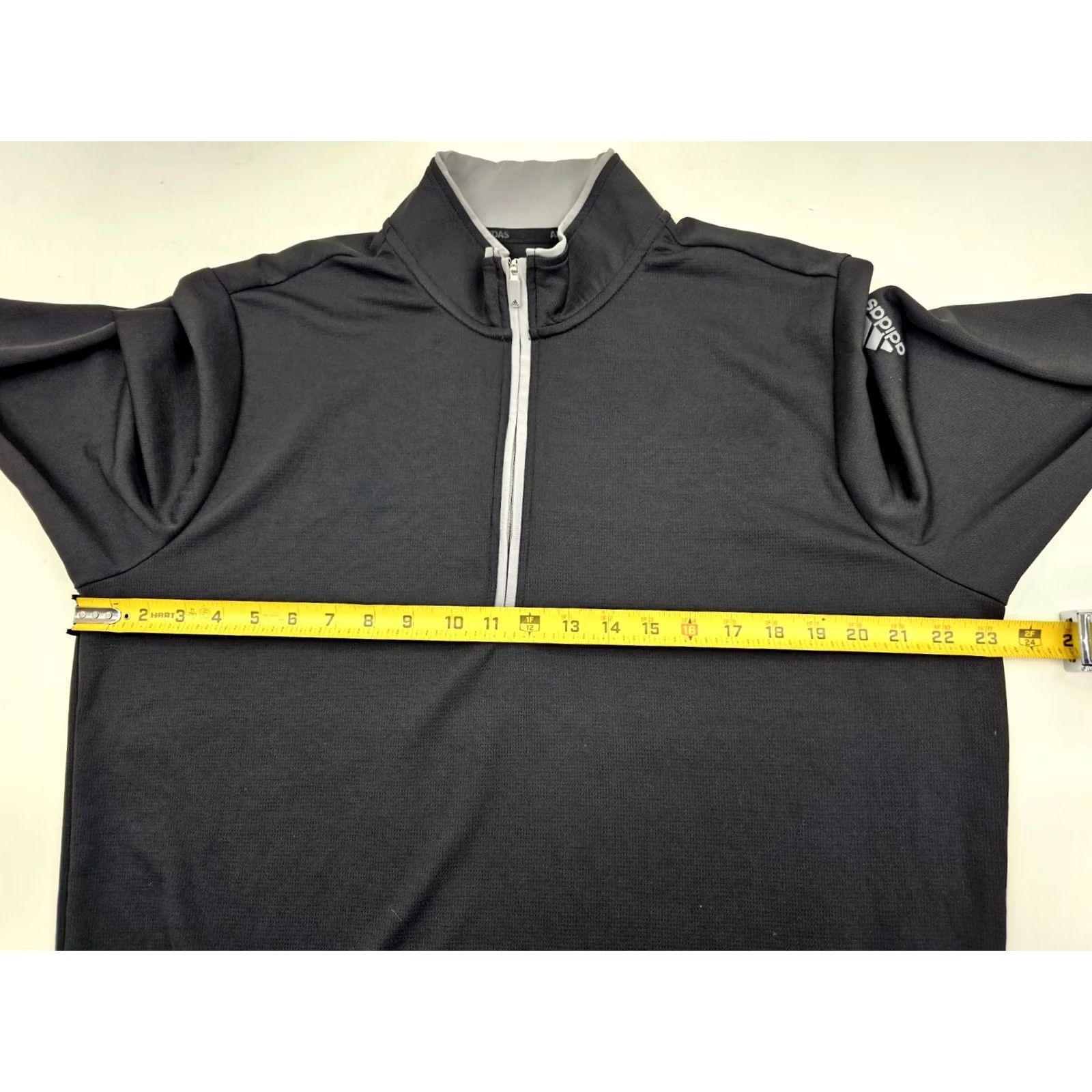 Adidas Adidas Lightweight 1/2 Zip Performance Shirt Men L Black Long Sleeve Mock Neck Size US L / EU 52-54 / 3 - 4 Thumbnail