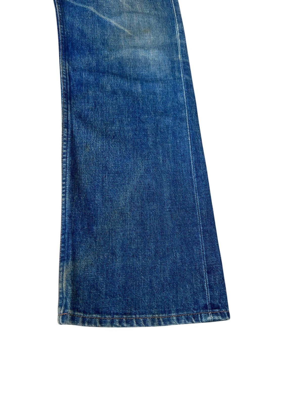 Wrangler 90s Wrangler Blue Bell Aging Mud Denim Selvedge Jeans Size US 31 - 12 Thumbnail