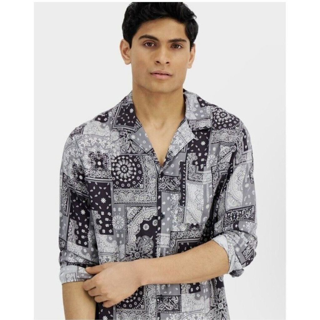 Other Sun Stone Bandana Woven Rayon Shirt. Size Large. Size US L / EU 52-54 / 3 - 2 Thumbnail