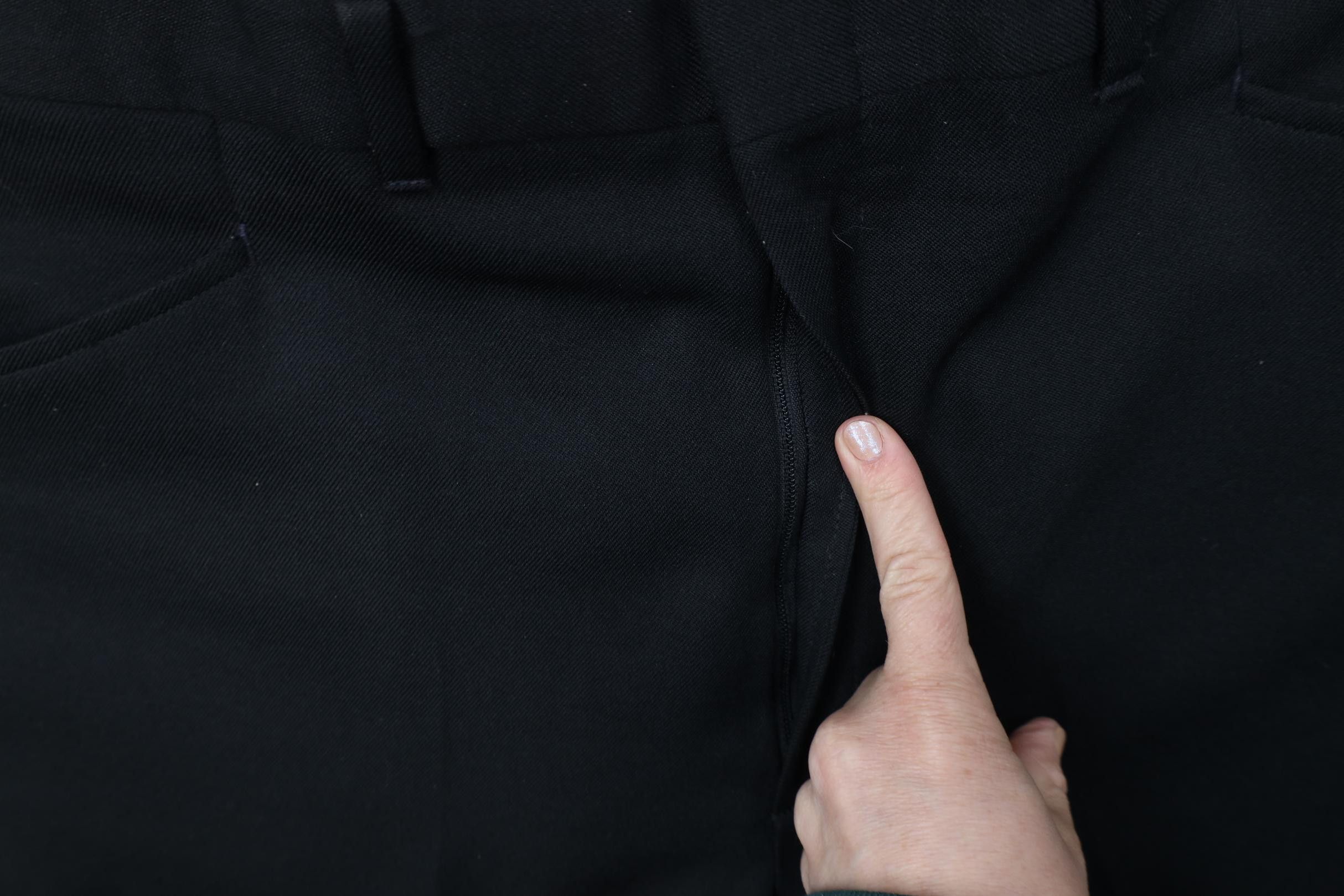 Vintage Vintage 70s Streetwear Flared Wide Leg Chino Pants Black USA Size US 38 / EU 54 - 6 Thumbnail