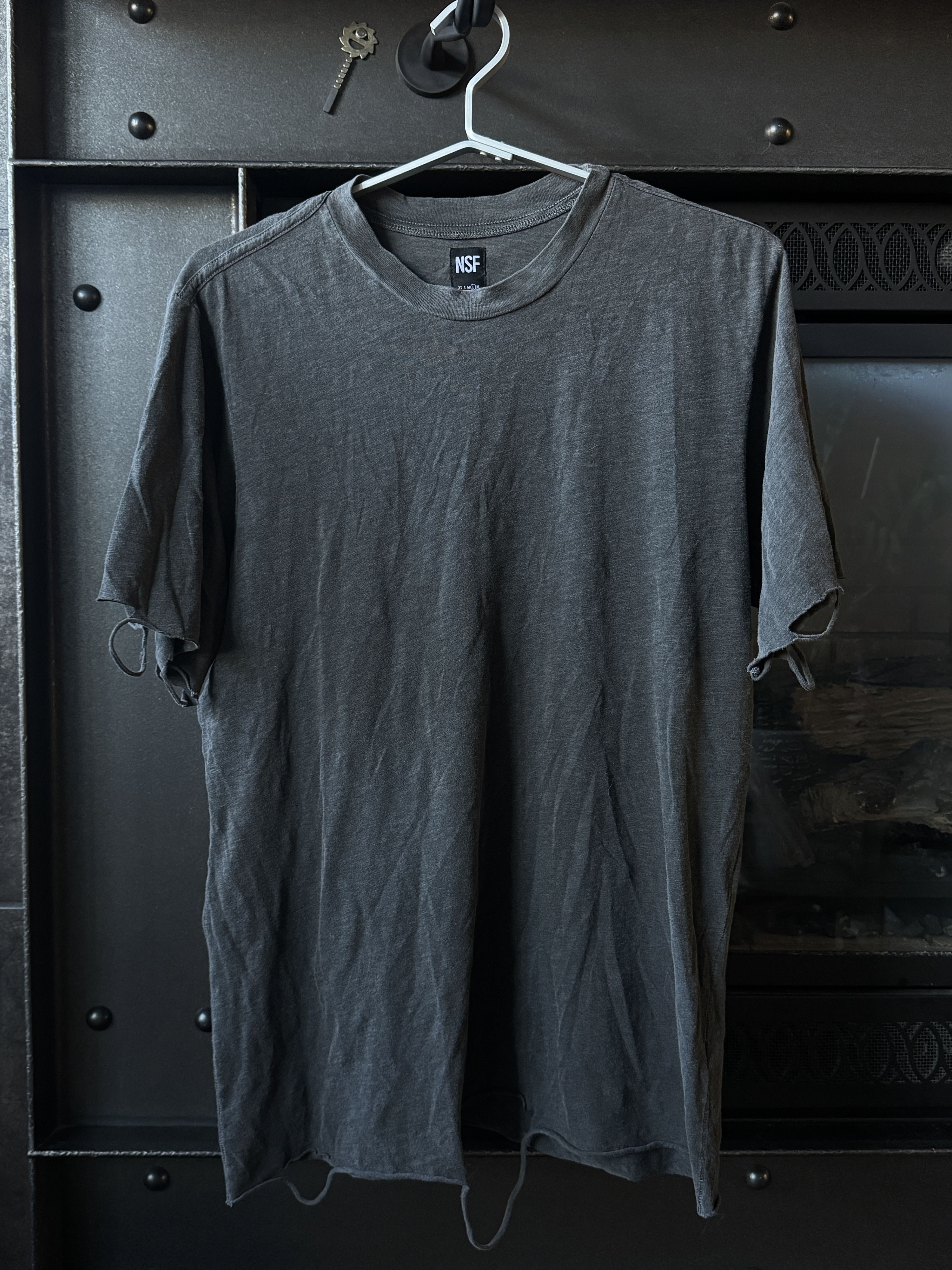 Brand New NSF Distressed Short Sleeve T shirt Size L
