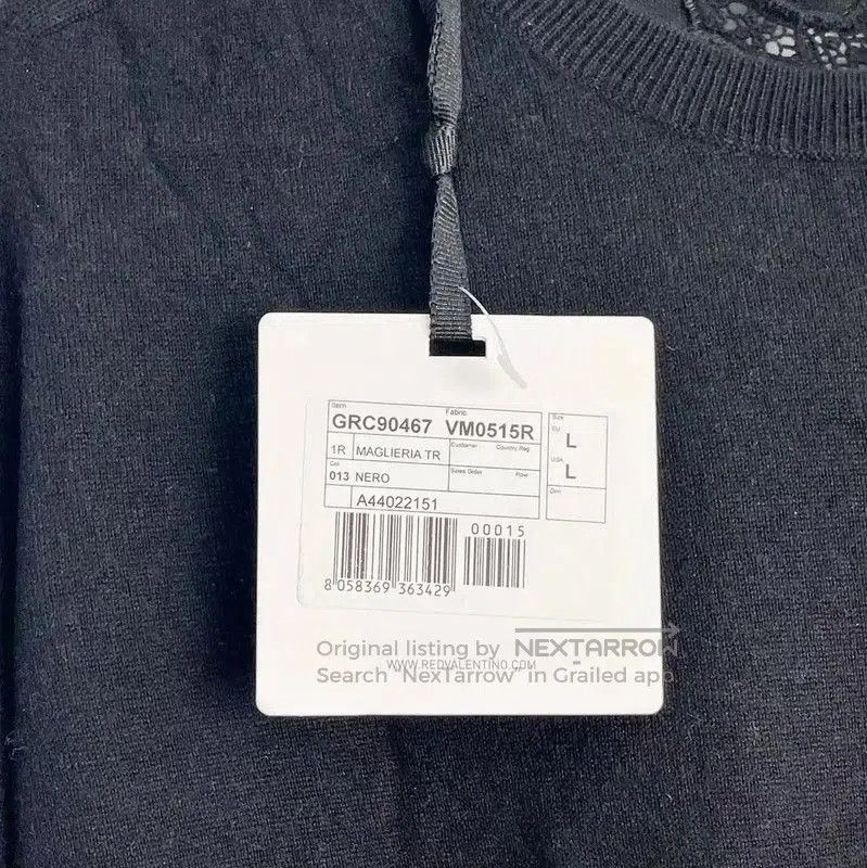 Valentino Valentino Men's Black Pullover Sweater . Size US L / EU 52-54 / 3 - 6 Thumbnail