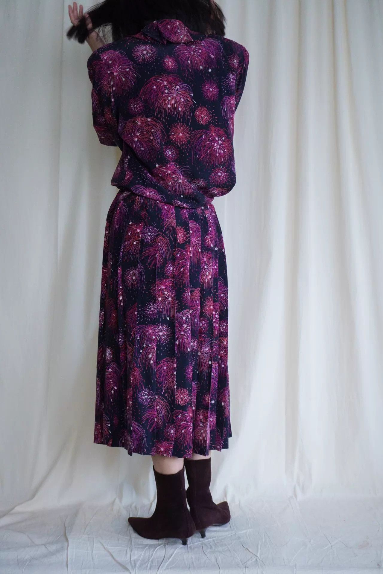 Hermes Hermes 1980s Silk Fireworks Gold Button Suit Size S / US 4 / IT 40 - 7 Thumbnail