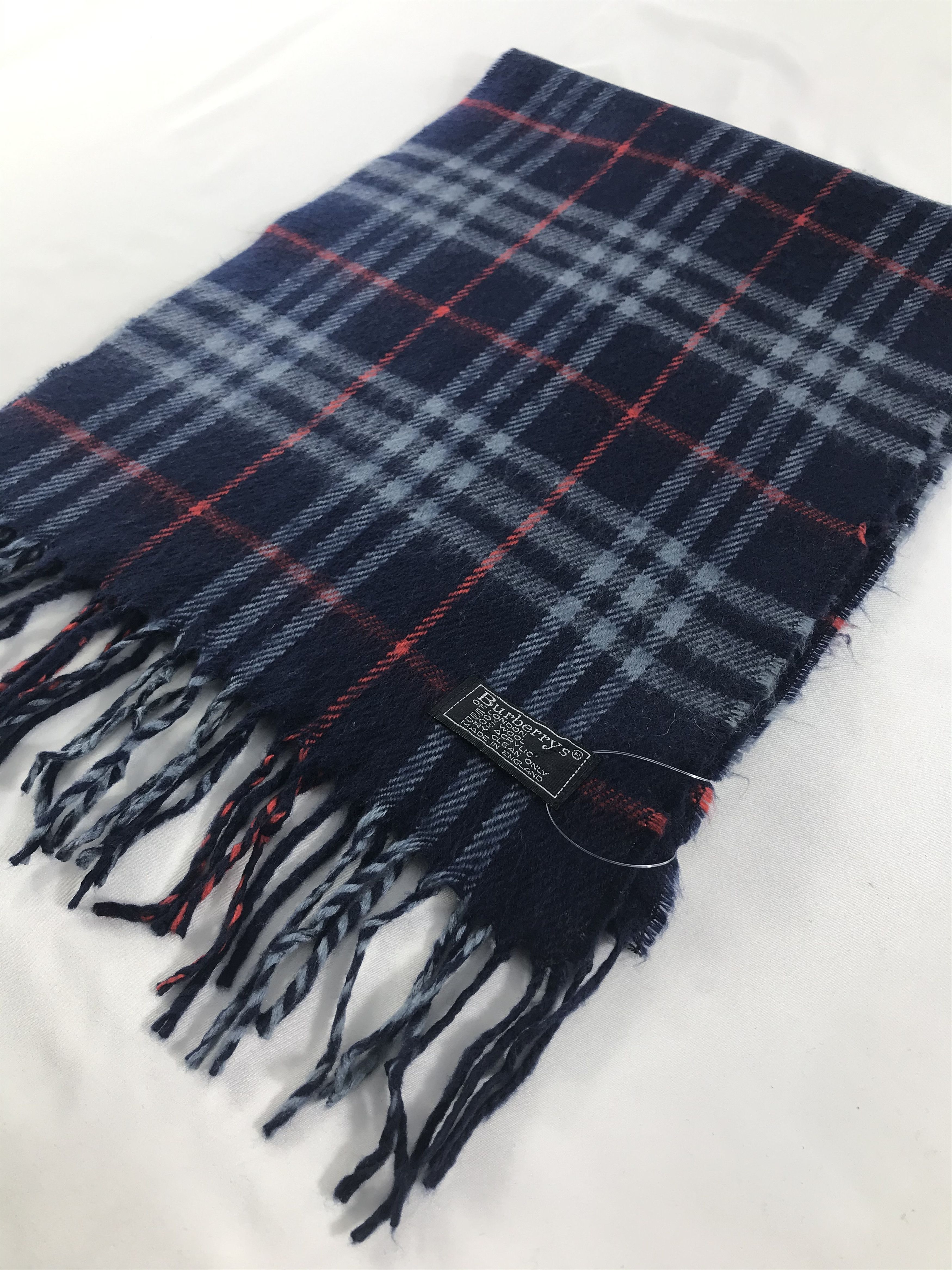 Burberry × Vintage Burberry Scarf / Muffler / Neckwear - WW2665 Size ONE SIZE - 3 Thumbnail