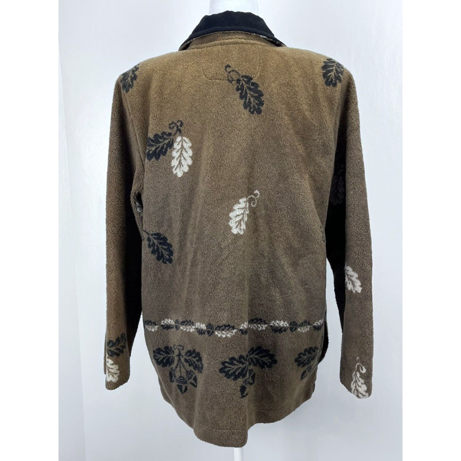 CO Vintage Womens County Clothing Co Fleece Jacket Sz XL GUC Leaves 90’s Size XL / US 12-14 / IT 48-50 - 3 Thumbnail