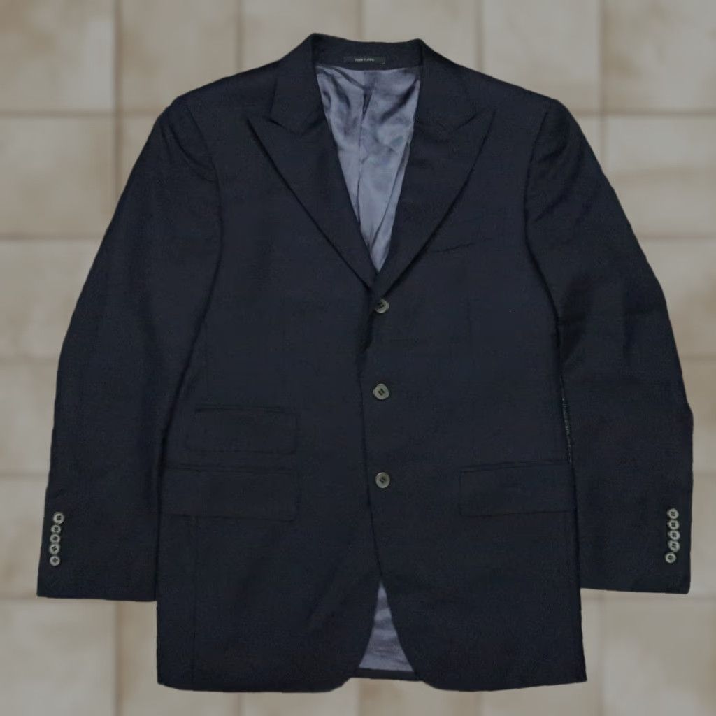 Suitsupply Suitsupply Suit Jacket Men's 38R Blue Wool Super 110s Regular Fit Notch Lapel Double-Vented Size 38R - 1 Thumbnail