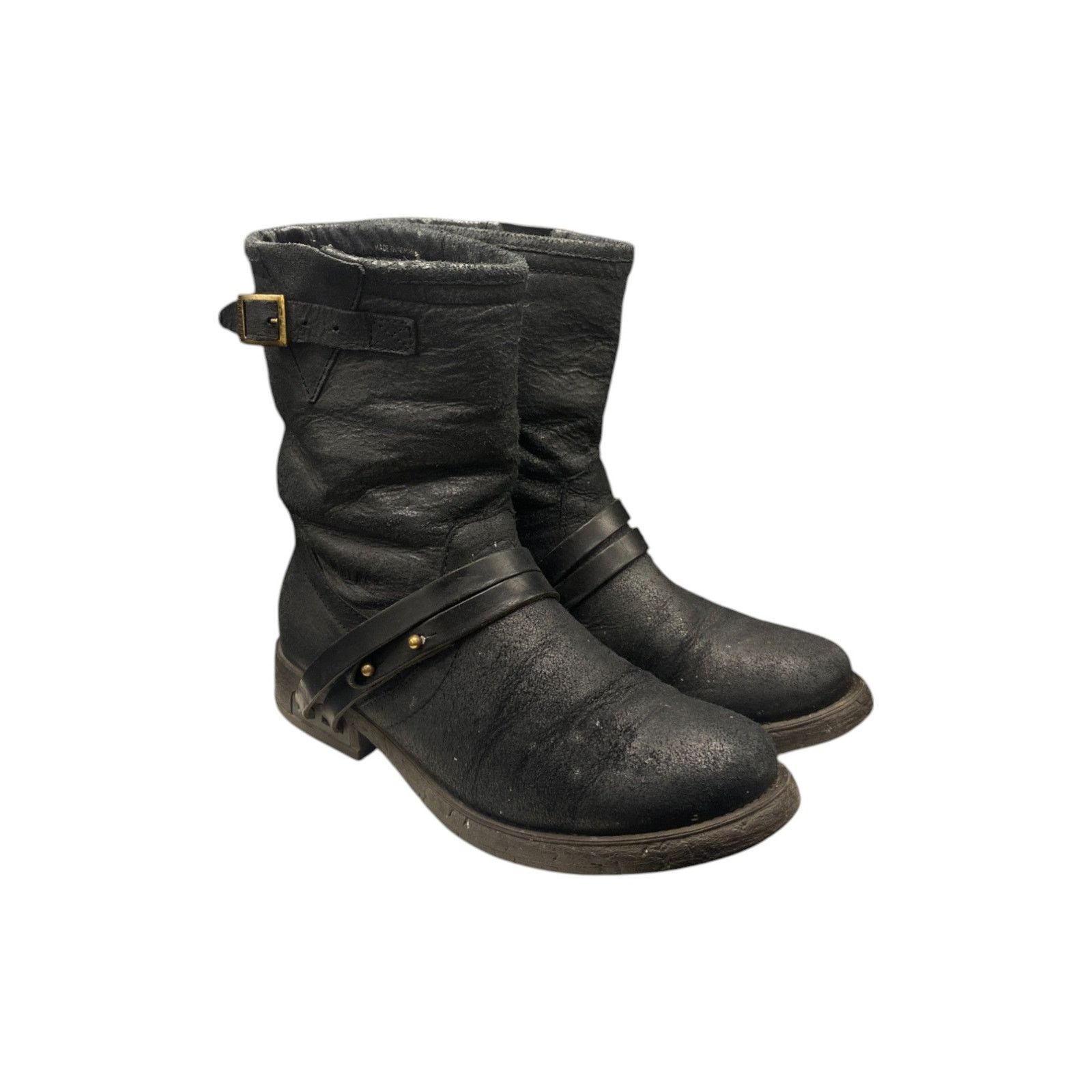 Dirk Bikkembergs Engineer Leather Strap Boots Size US 8 / IT 38 - 1 Thumbnail