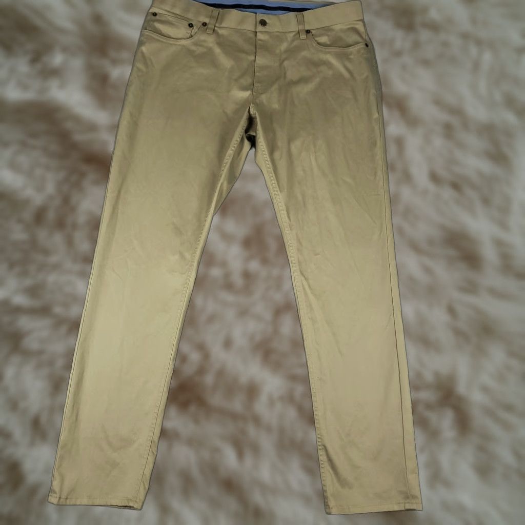 Brooks Brothers Brooks Brothers Jeans Mens 36x32 Beige 5-Pocket Straight Leg Denim Pants Size US 36 / EU 52 - 1 Thumbnail