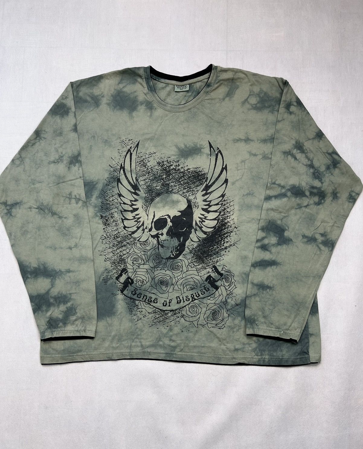 Affliction × Japanese Brand × Vintage Longsleeve Affliction Sense Of Disguse Skull Vintage Y2K Size US XXL / EU 58 / 5 - 2 Thumbnail