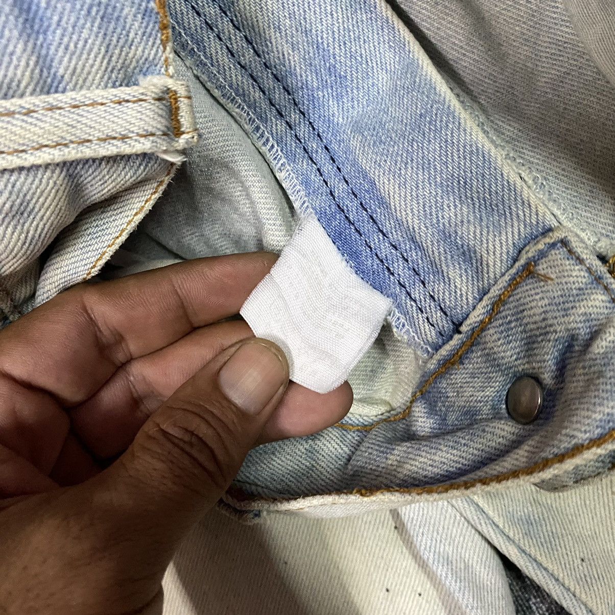 Japanese Brand × Jean × Vintage Vintage Japan Splatter Denim Jeans Size US 31 - 5 Thumbnail