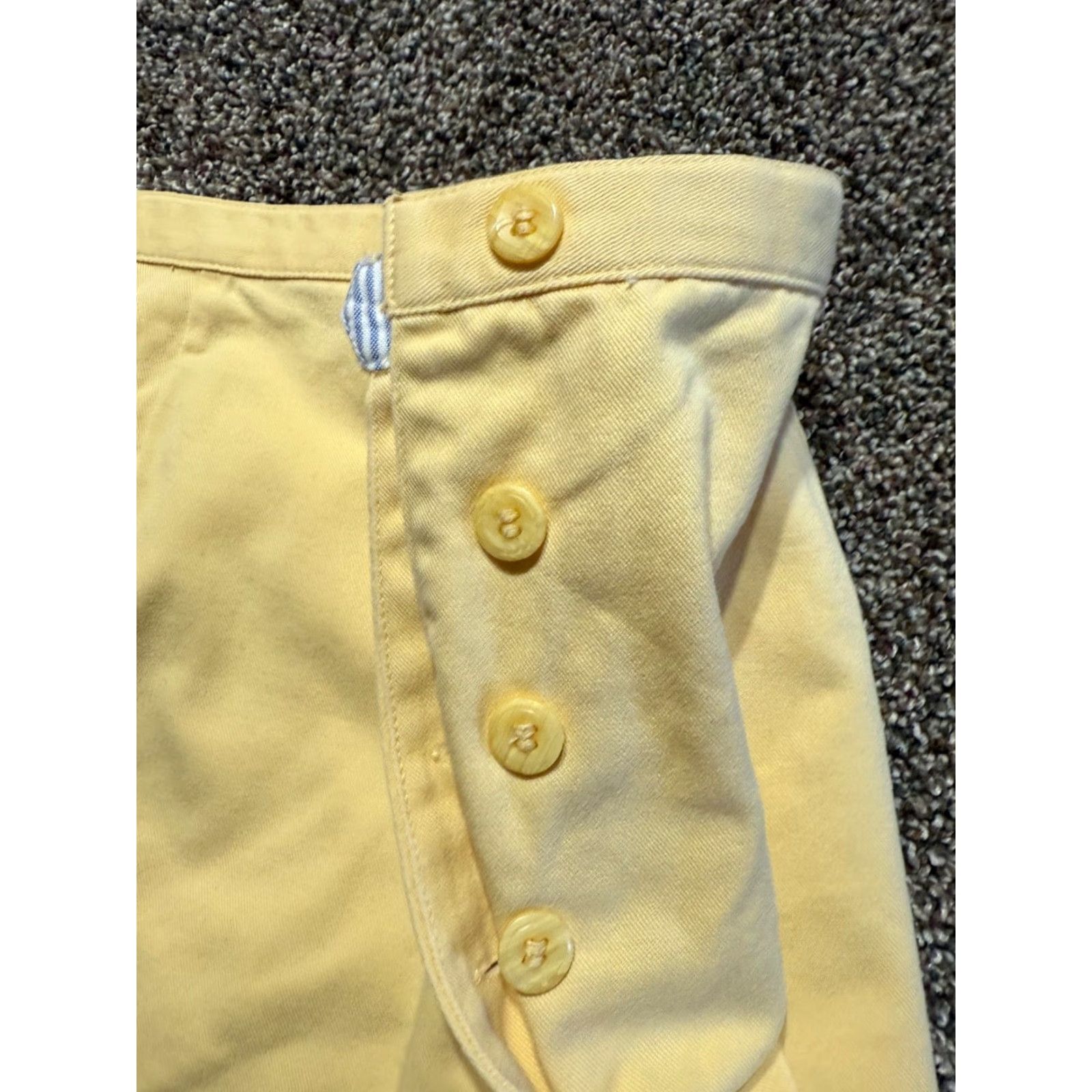 Vintage VINTAGE Christopher & Banks Womens Skirt Midi Pencil Yellow Size 10 Side Button Size 32" / US 10 / IT 46 - 7 Thumbnail