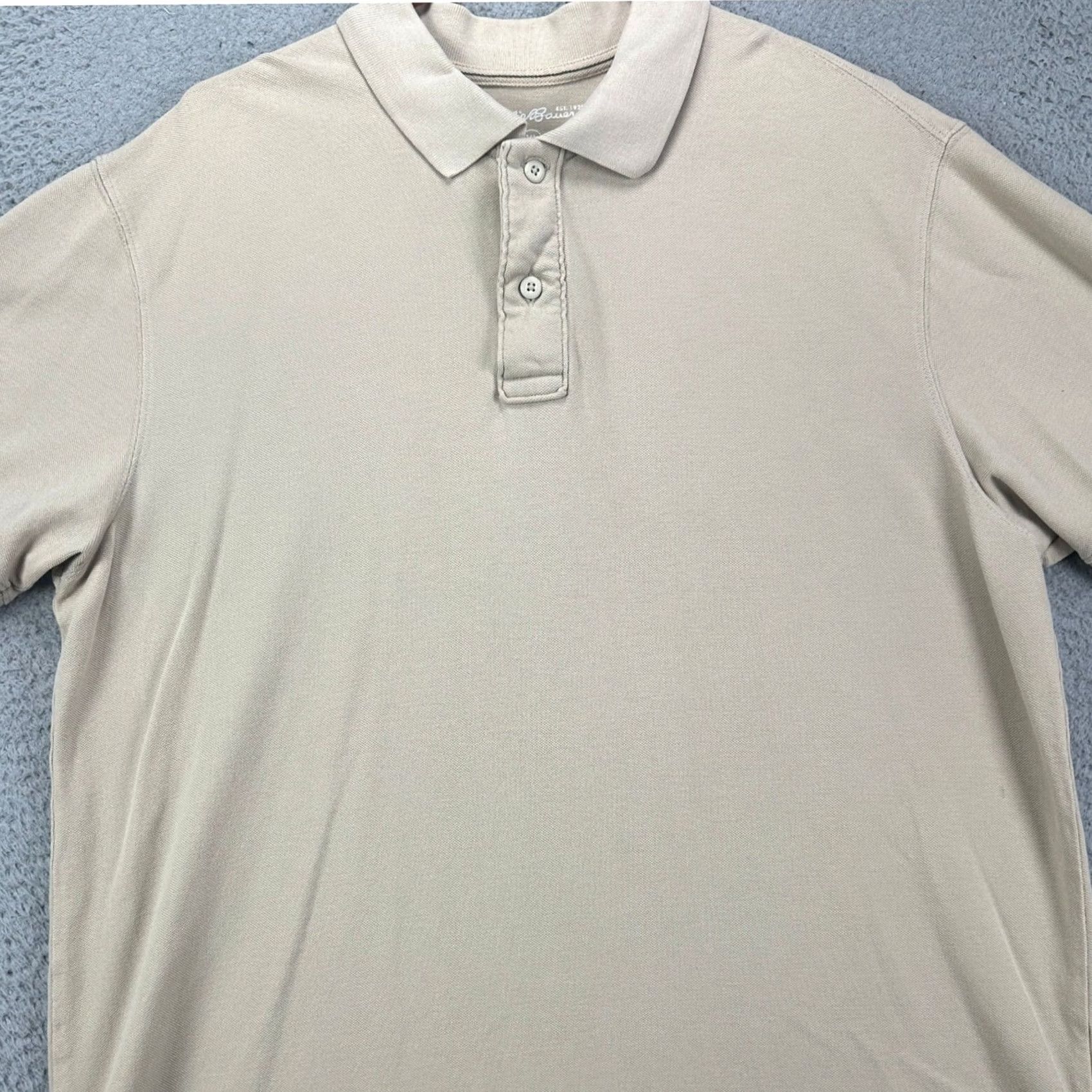 Eddie Bauer Eddie Bauer Polo Adult XL Beige 100% Cotton Short Sleeve Rugby Mens Shirt Size US XL / EU 56 / 4 - 2 Thumbnail