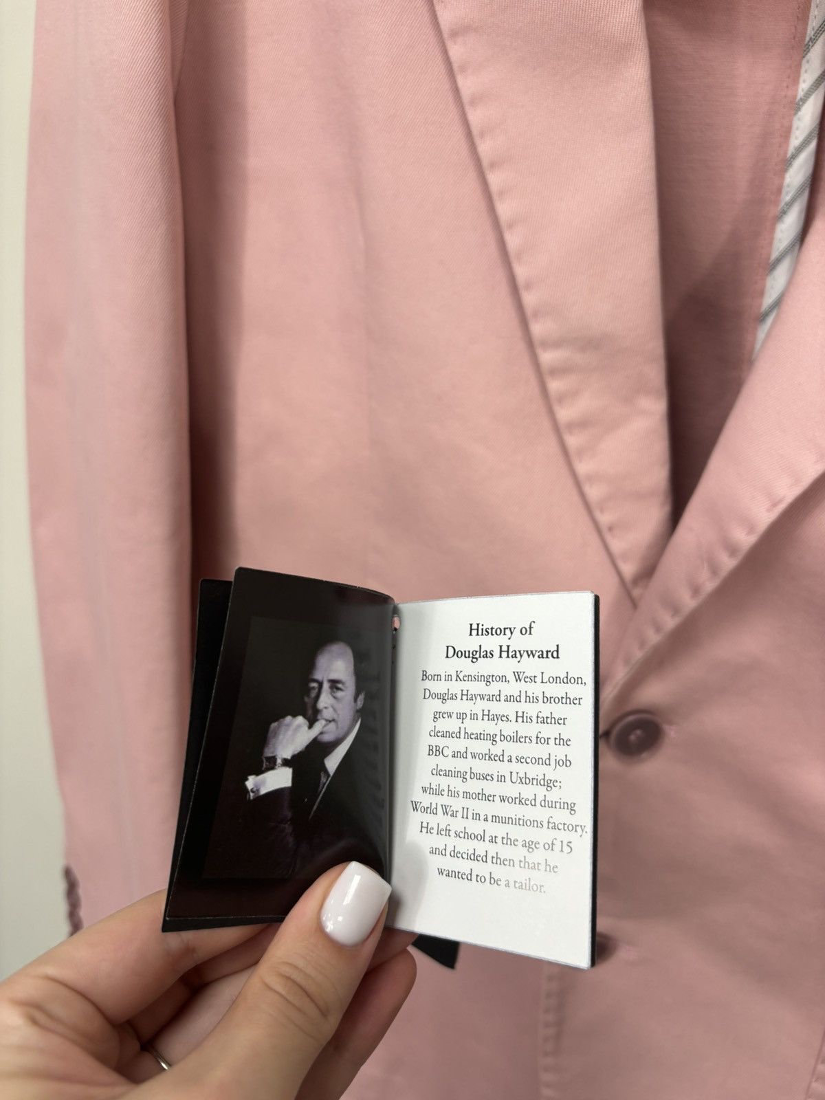 Douglas Hayward Douglas Hayward Men’s Pink Smart Casual Cotton Blazer Jacket Size 40R - 12 Thumbnail
