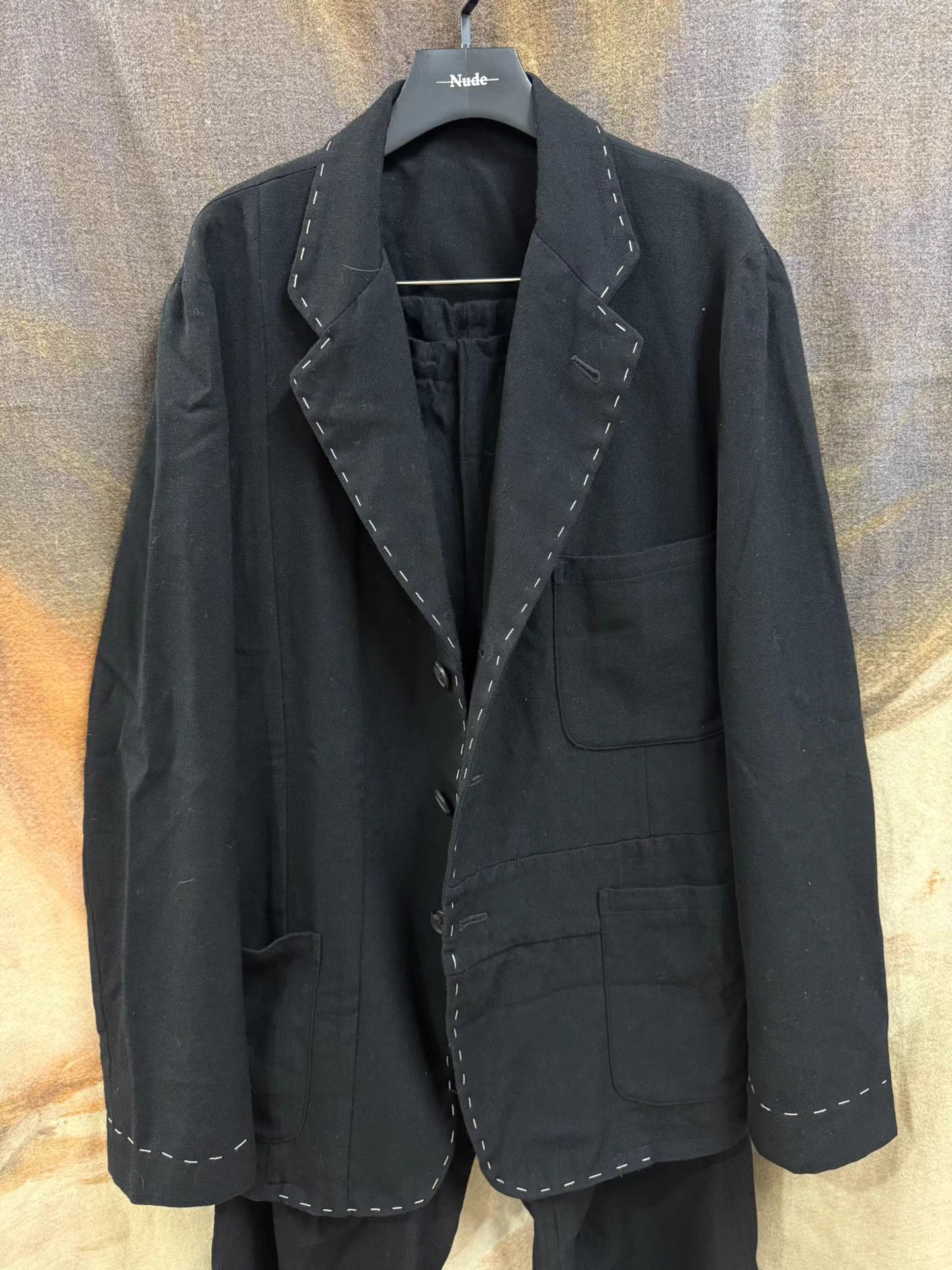 Yohji Yamamoto Yohji Yamamoto Y's Stitched Wool Blazer K20 Size US XL / EU 56 / 4 - 1 Thumbnail
