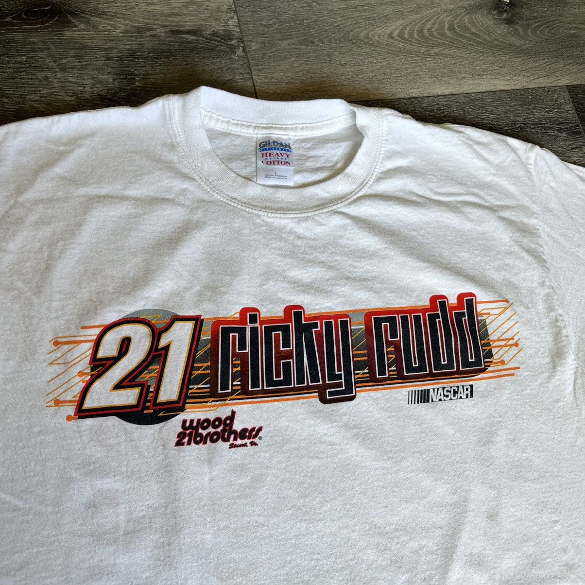 NASCAR Vintage 90s NASCAR Ricky Rudd Motorcraft Racing Graphic Tee Size US L / EU 52-54 / 3 - 5 Thumbnail
