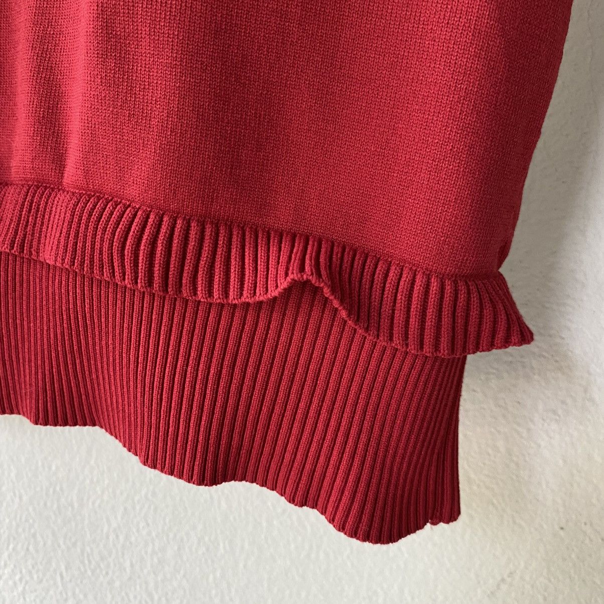 Miu Miu Miu Miu Red Square-Neck Short Sleeve Knit Top Size S / US 4 / IT 40 - 6 Thumbnail