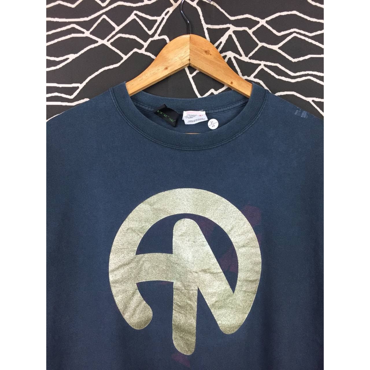 Anvil × Vintage Vtg 00s How Natural? Japanese Brand Big Logo Tee Size US L / EU 52-54 / 3 - 3 Thumbnail