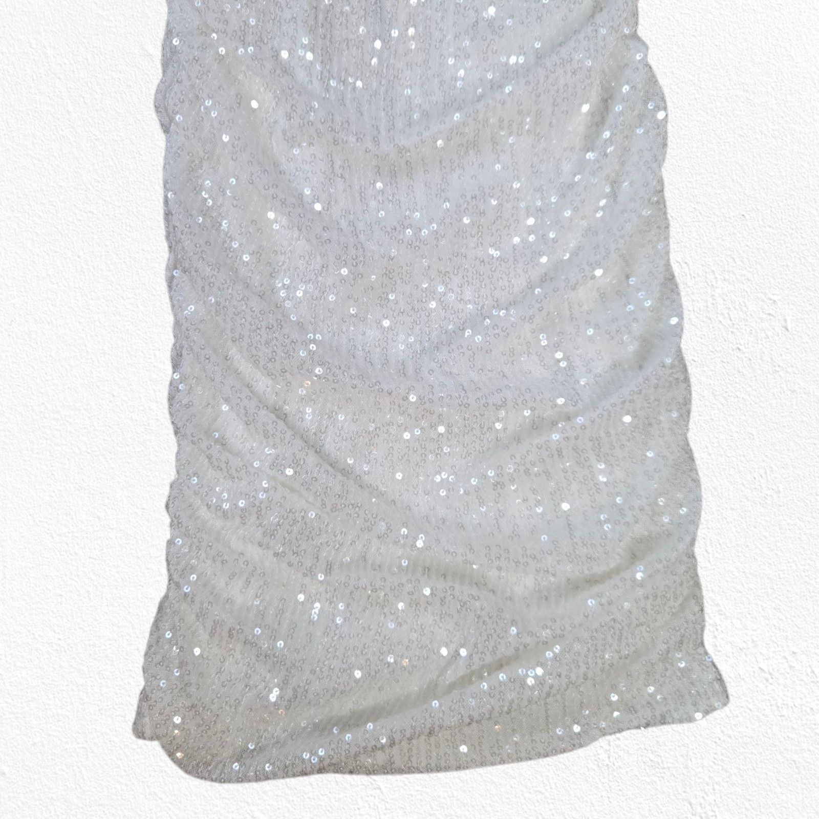 Other White Sequin Off-Shoulder Mini Dress Size Small Size S / US 4 / IT 40 - 4 Thumbnail