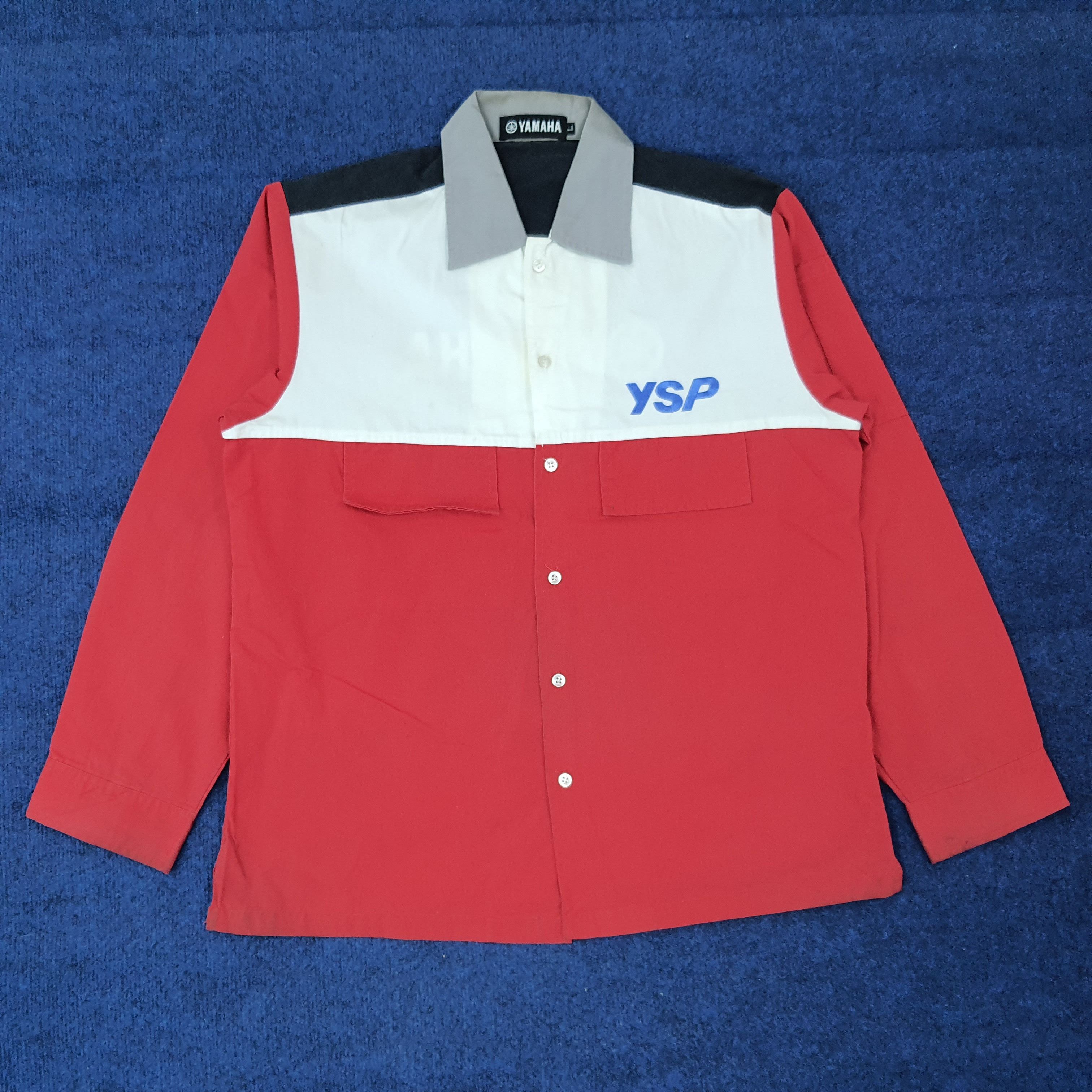 Yamaha Vintage YAMAHA Motorsports Bike Button Up Shirt C259N72 Size US M / EU 48-50 / 2 - 4 Thumbnail