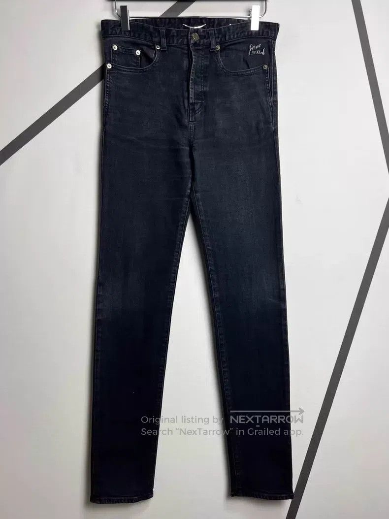 Saint Laurent Paris Saint Laurent Paris Embroidered Denim Jeans i Size US 30 / EU 46 - 1 Thumbnail