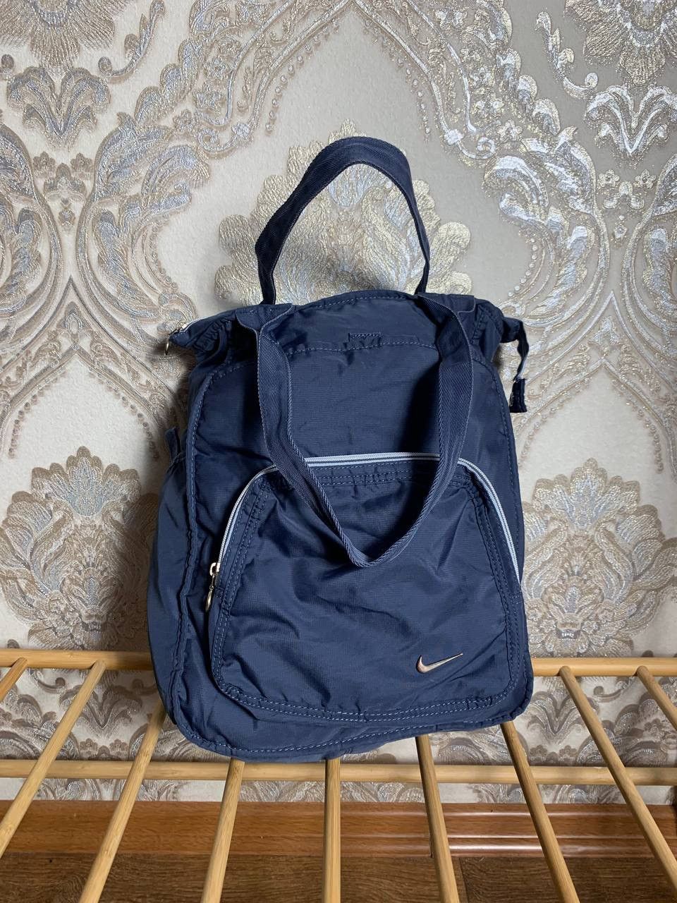 Nike × Vintage VERY RARE NIKE BAG GORPCORE JAPAN STYLE Y2K DRILL 90s SWOOSH Size ONE SIZE - 2 Thumbnail