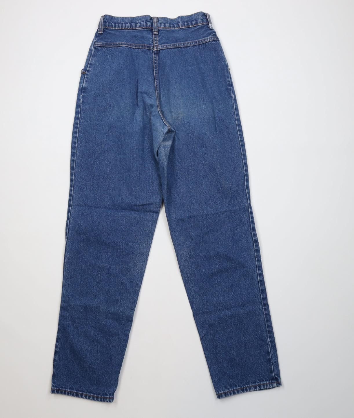 Vintage Vintage 80s 90s Streetwear Relaxed Pleated Denim Jeans Blue Size 26" / US 2 / IT 38 - 9 Thumbnail
