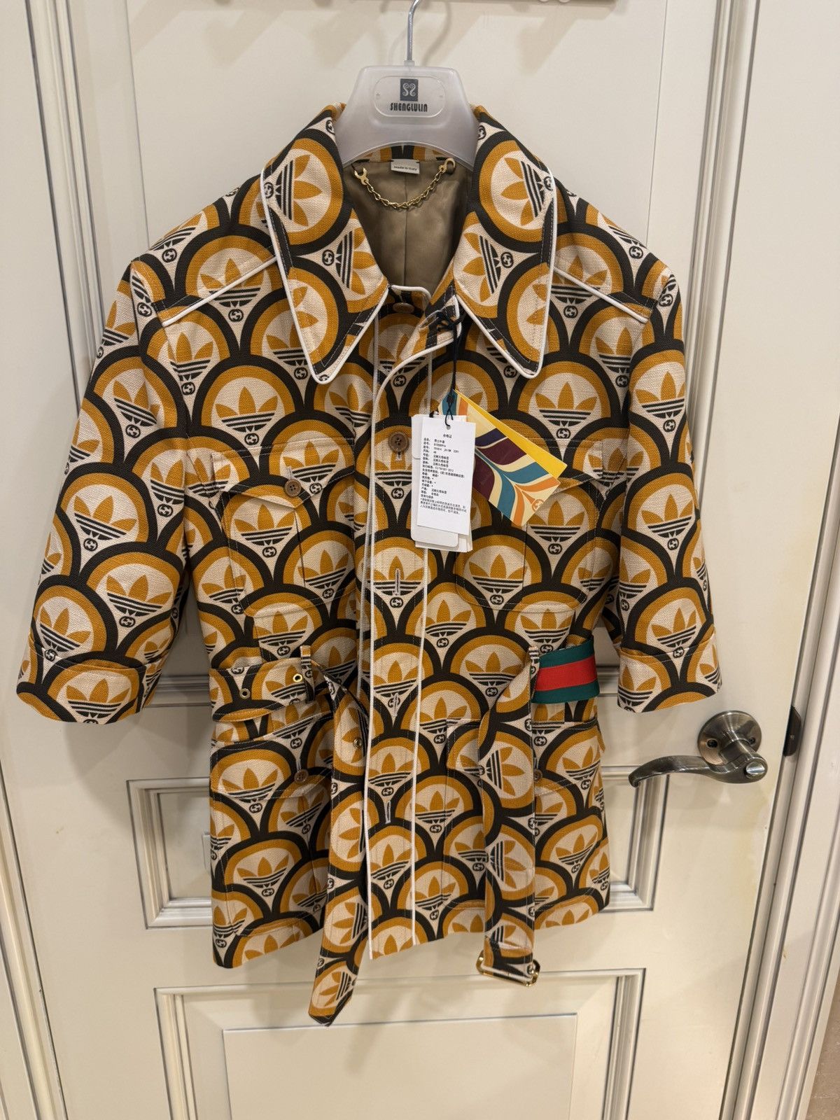 Adidas × Gucci Interlocking G Trefoil Short Sleeve Jacket sizesize48 Size US M / EU 48-50 / 2 - 5 Thumbnail