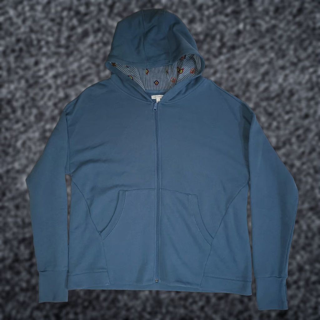 Vera Bradley Vera Bradley Hoodie Blue Large Full Zip-Up Cotton Soft Brushed Virginia? Size L / US 10 / IT 46 - 1 Thumbnail