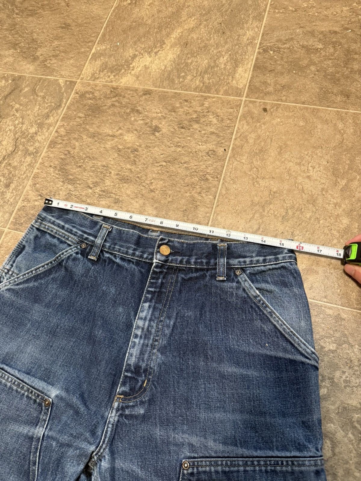 Carhartt Vintage Thrashed Faded Carhartt Double Knee Denim 4gseller Size US 32 / EU 48 - 7 Thumbnail