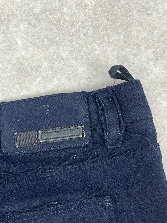Prada 2000s Prada Navy Wool Minimalist Pants Size US 34 / EU 50 - 10 Thumbnail