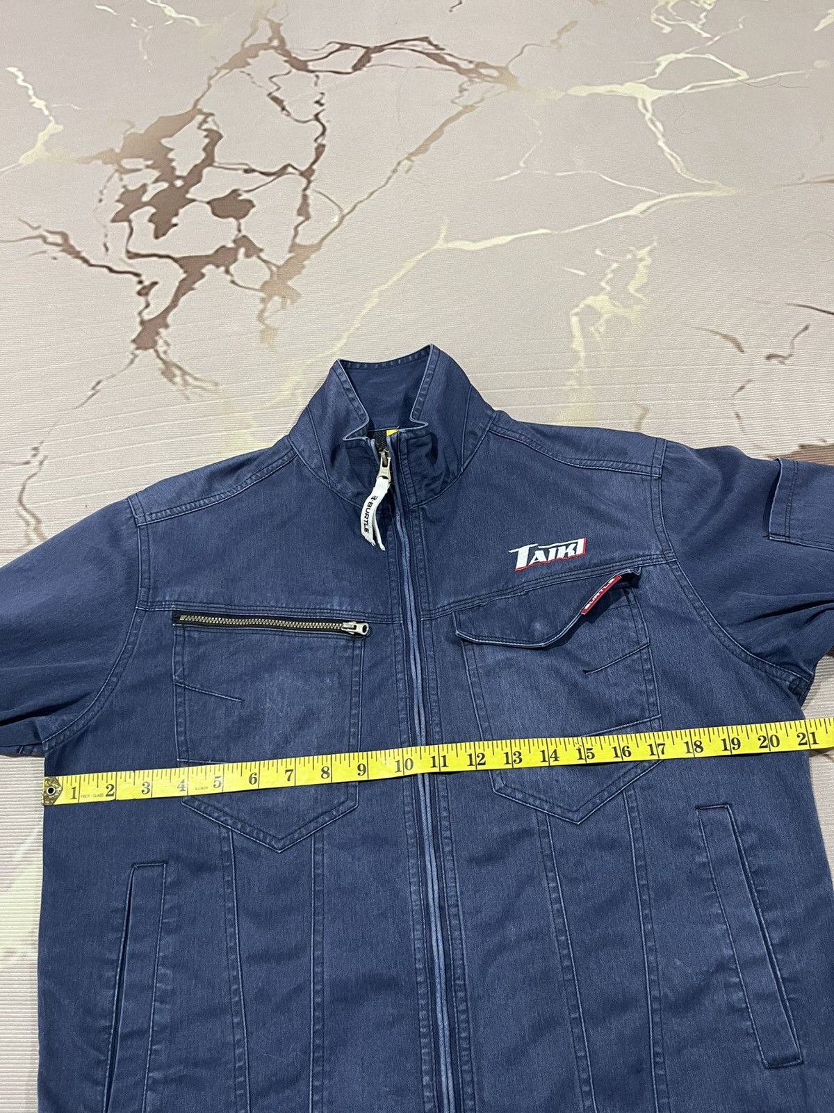 Japanese Brand Burtle Workwear Utility Zip Jacket Navy Japan Size US M / EU 48-50 / 2 - 15 Thumbnail