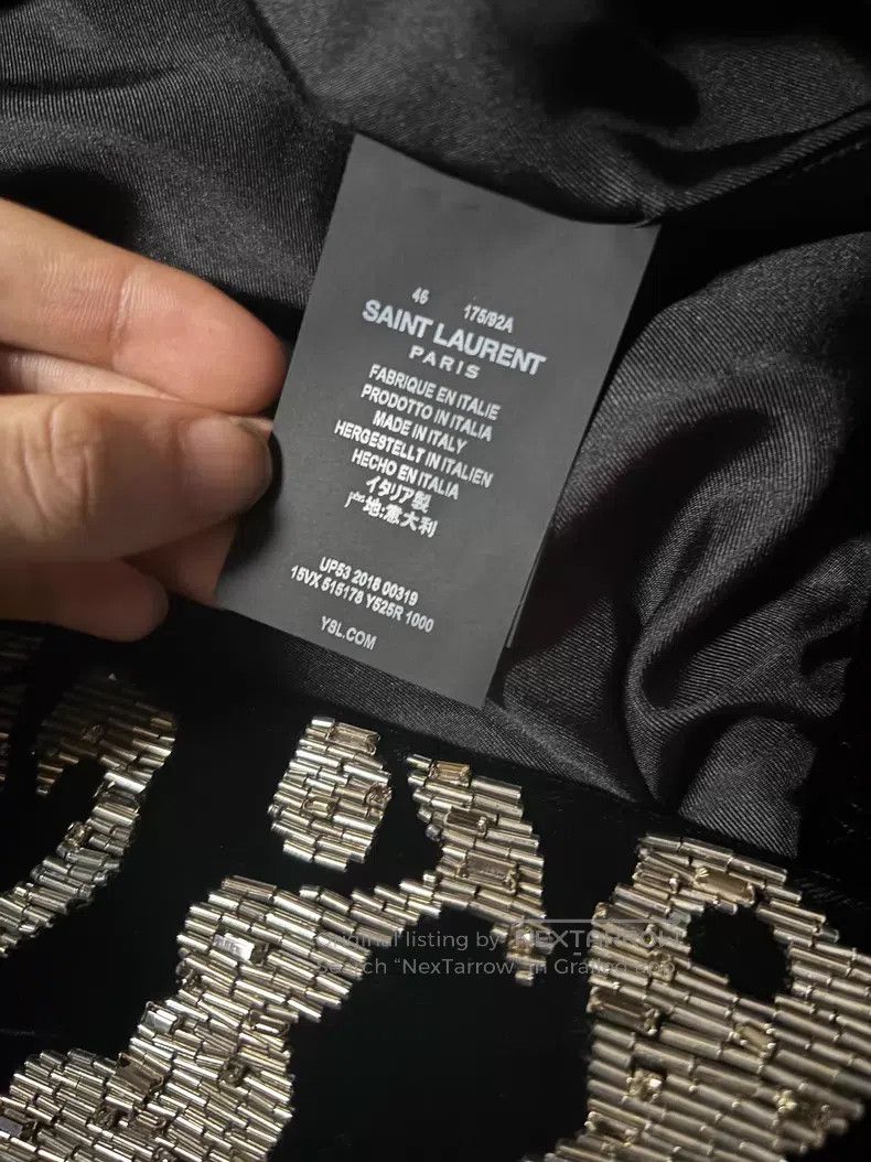 Saint Laurent Paris Saint Laurent Paris Tiger print silver scale armor Size US S / EU 44-46 / 1 - 8 Thumbnail