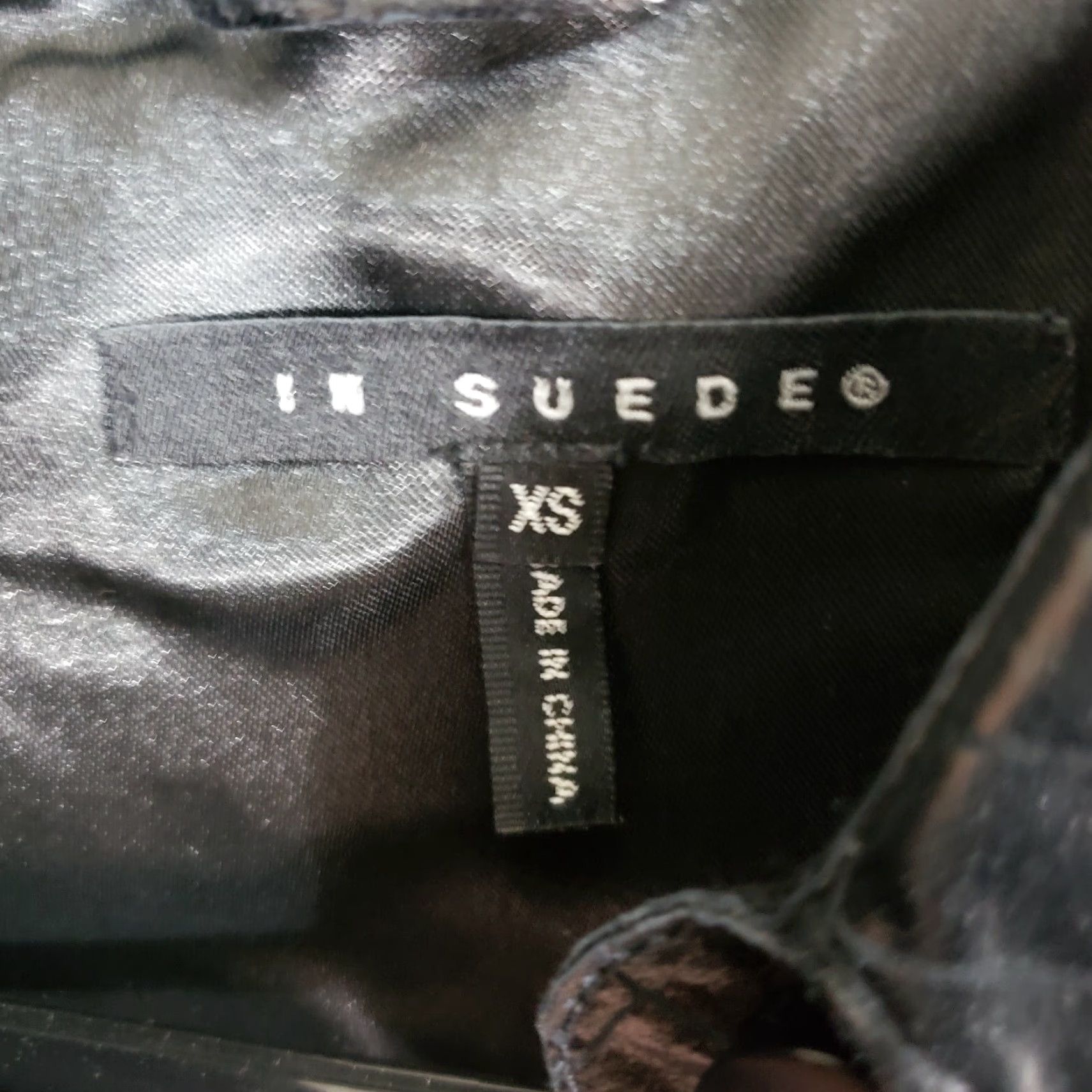 Vintage VINTAGE In Suede Womens Leather Jacket Sz Small Solid Black Reptile Button Front Size S / US 4 / IT 40 - 5 Thumbnail