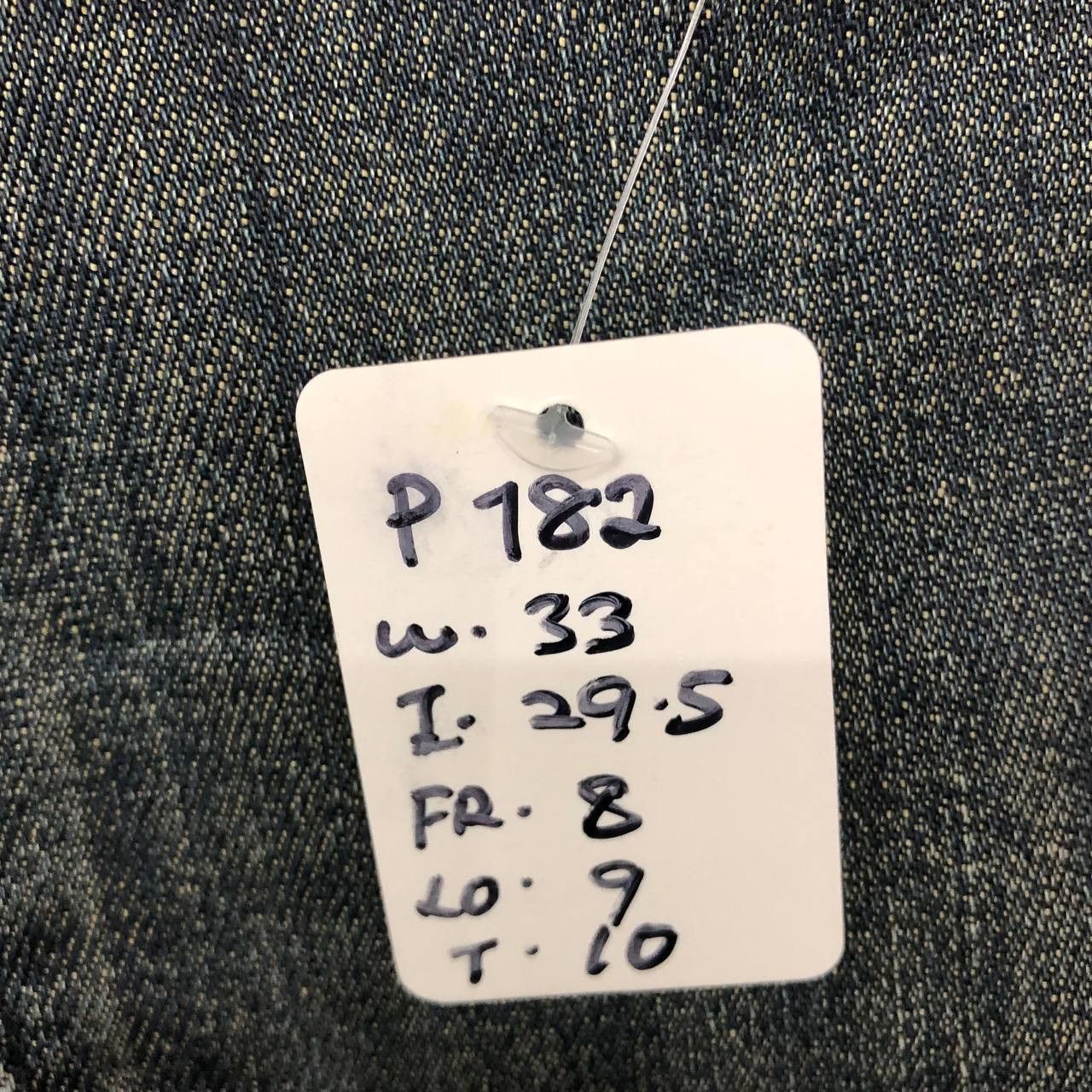 Black Label × Japanese Brand P782 BACK NUMBER BLACK LABEL FLARED JEANS Size 33" - 10 Thumbnail
