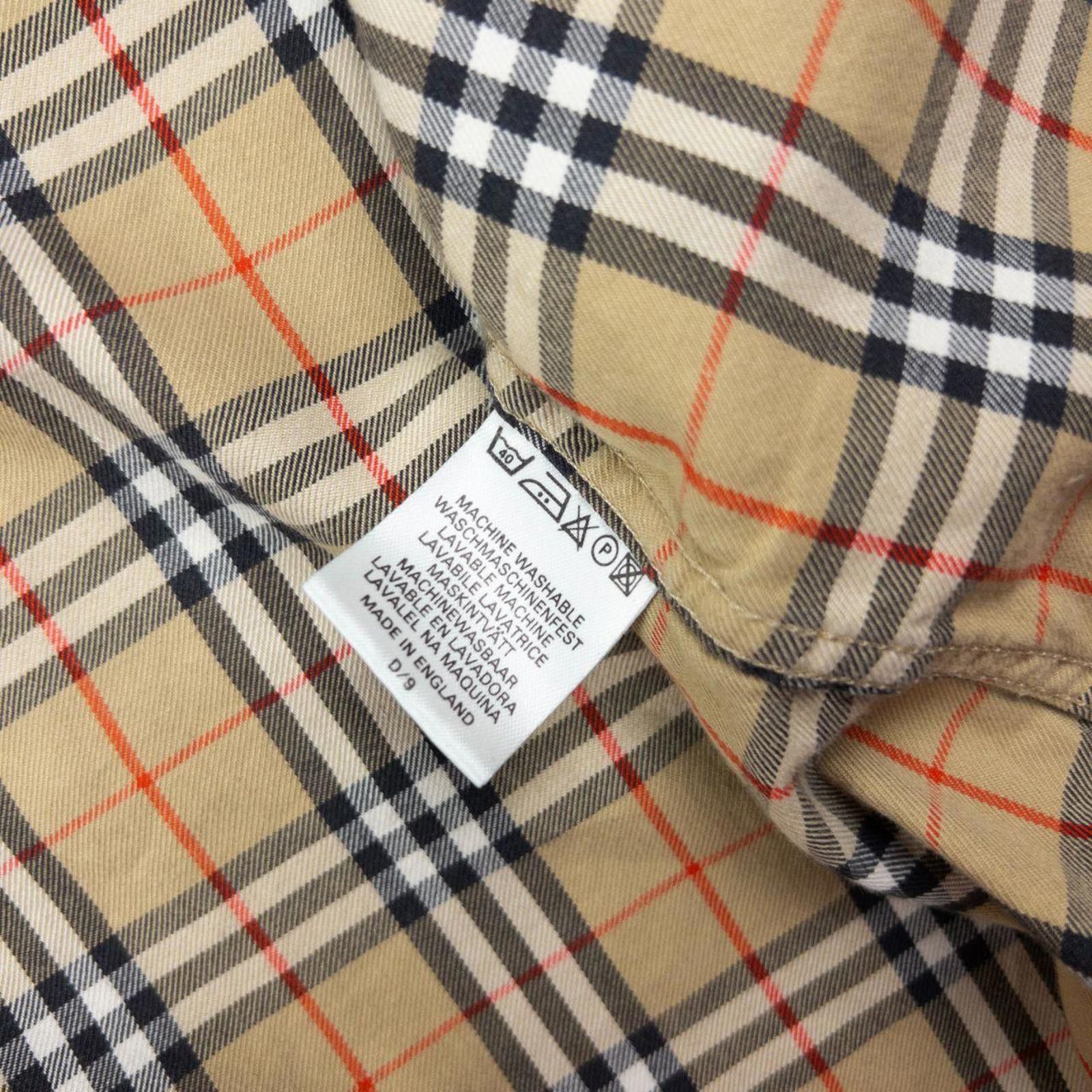 Burberry Vintage Burberry Nova Check Short Sleeve Button Up Shirt XL Size US XL / EU 56 / 4 - 6 Thumbnail