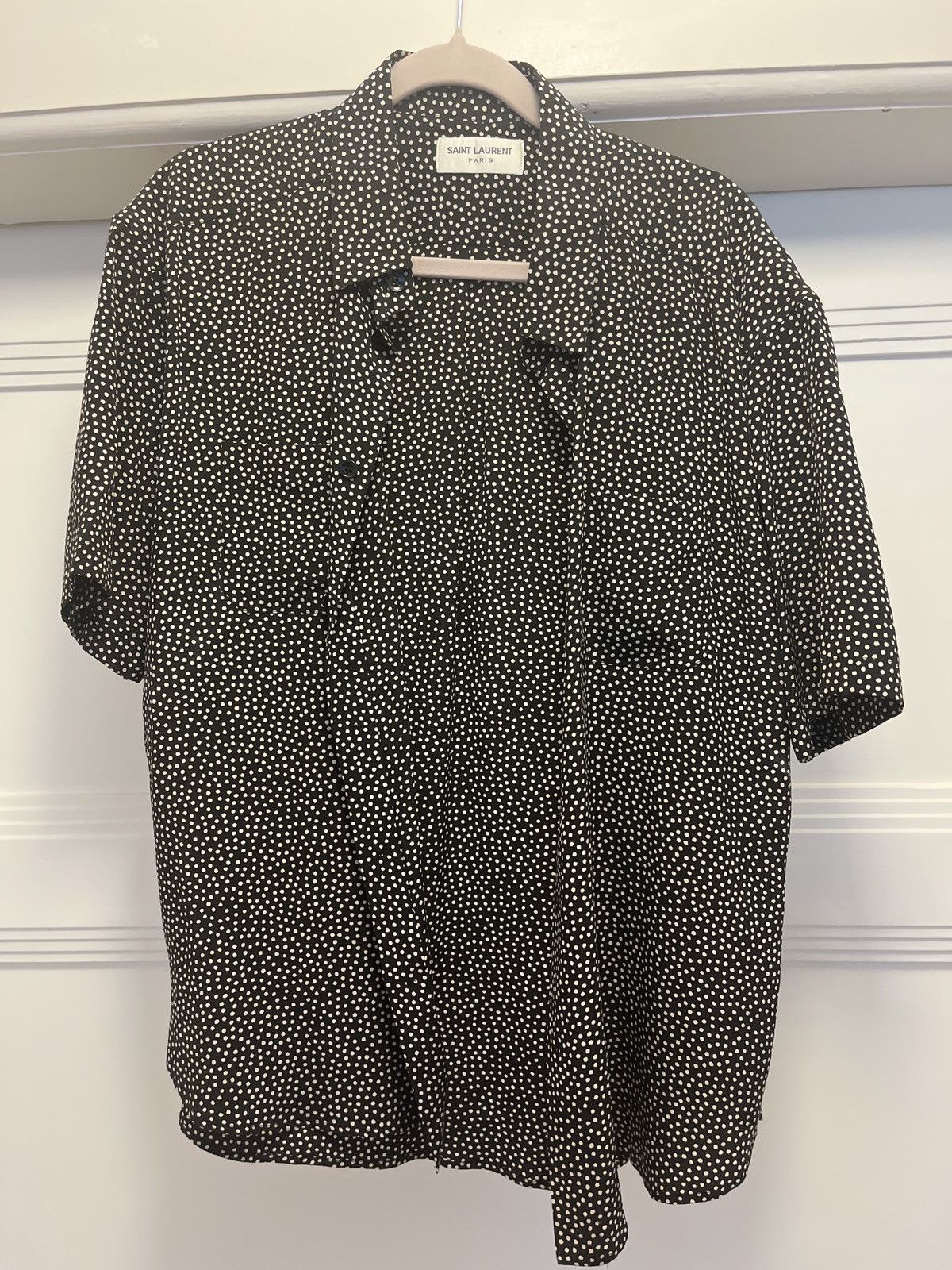 Saint Laurent Paris Saint Laurent silk shirt polkadot Size US L / EU 52-54 / 3 - 6 Thumbnail