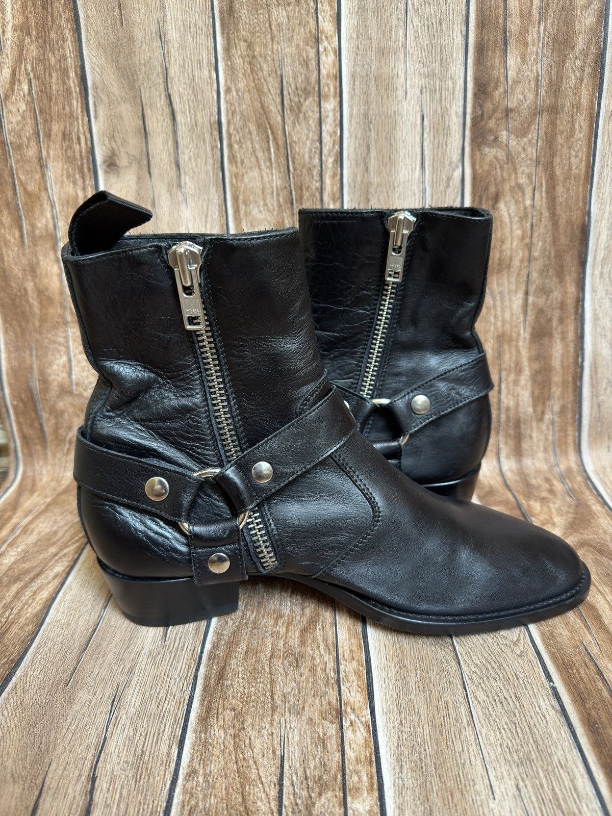 Calibre × Designer italian leather harness boots Size US 6.5 / EU 39-40 - 9 Thumbnail