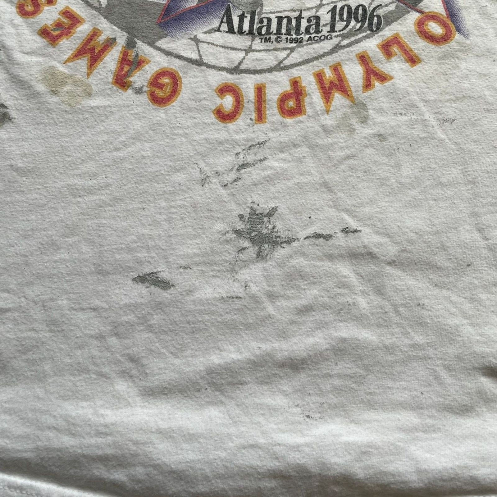 Hanes Vintage 1996 Atlanta USA Olympic Games T Shirt XL Hanes Rare Size US XL / EU 56 / 4 - 3 Thumbnail