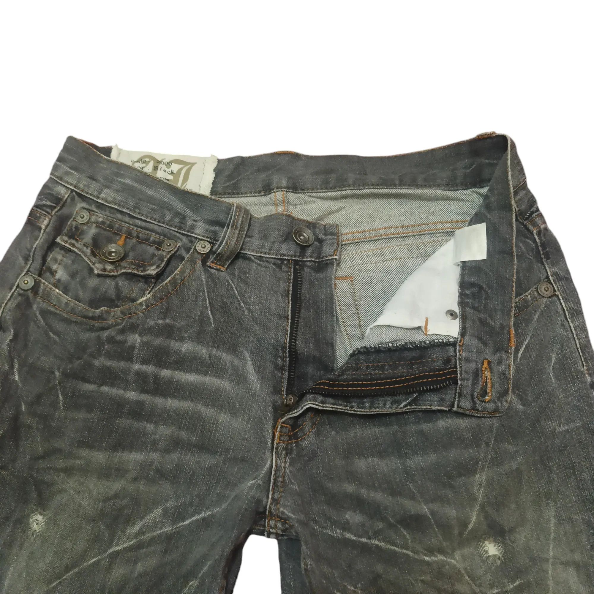 Who Decides War 💥Insane 90s Japanese Antful Jeans Distressed Flared bootcut Size US 30 / EU 46 - 5 Thumbnail