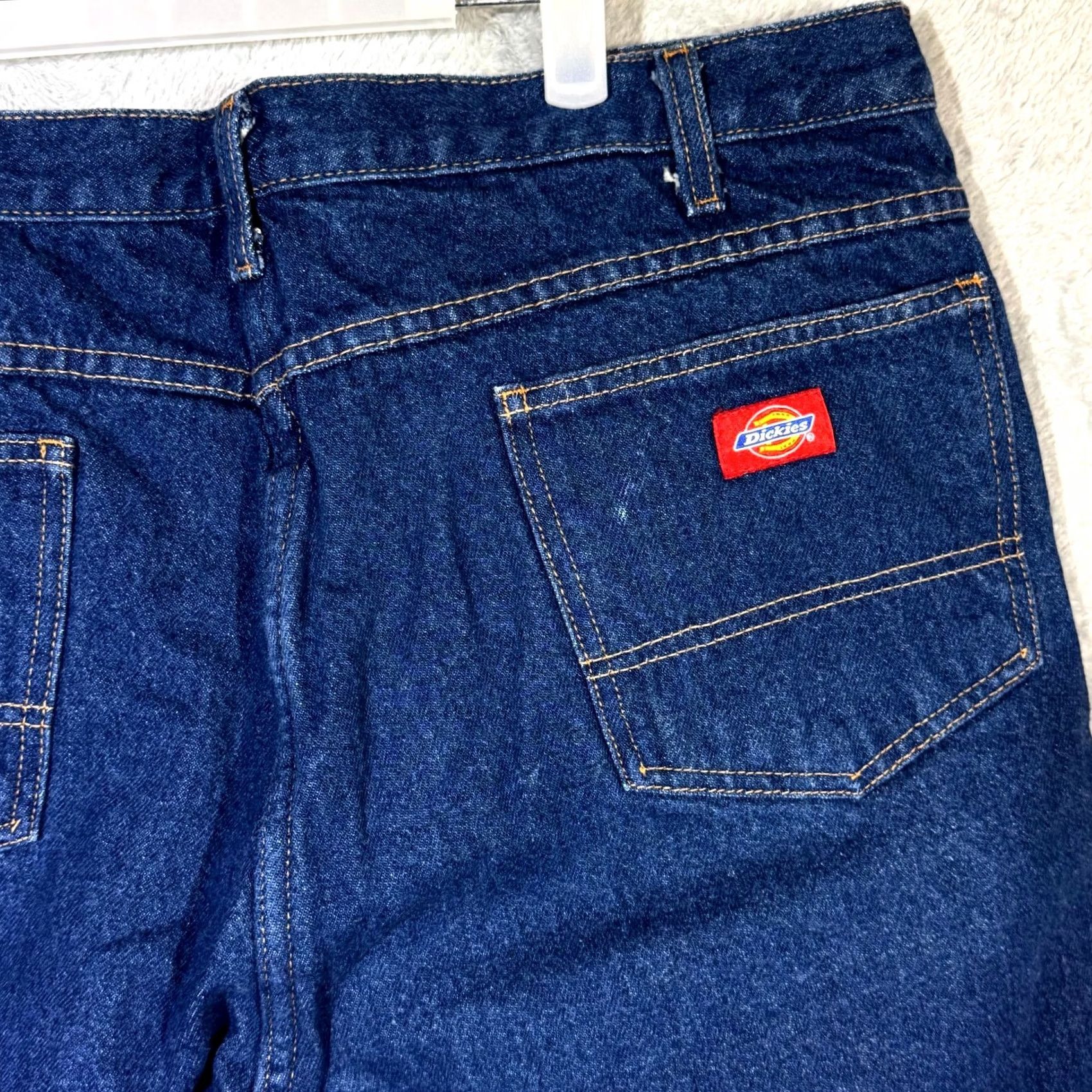 Dickies Dickies Jeans Main Point Flannel-Lined 40x30 Blue Denim Plaid High Rise Straight Mens Jeans Size US 40 / EU 56 - 7 Thumbnail