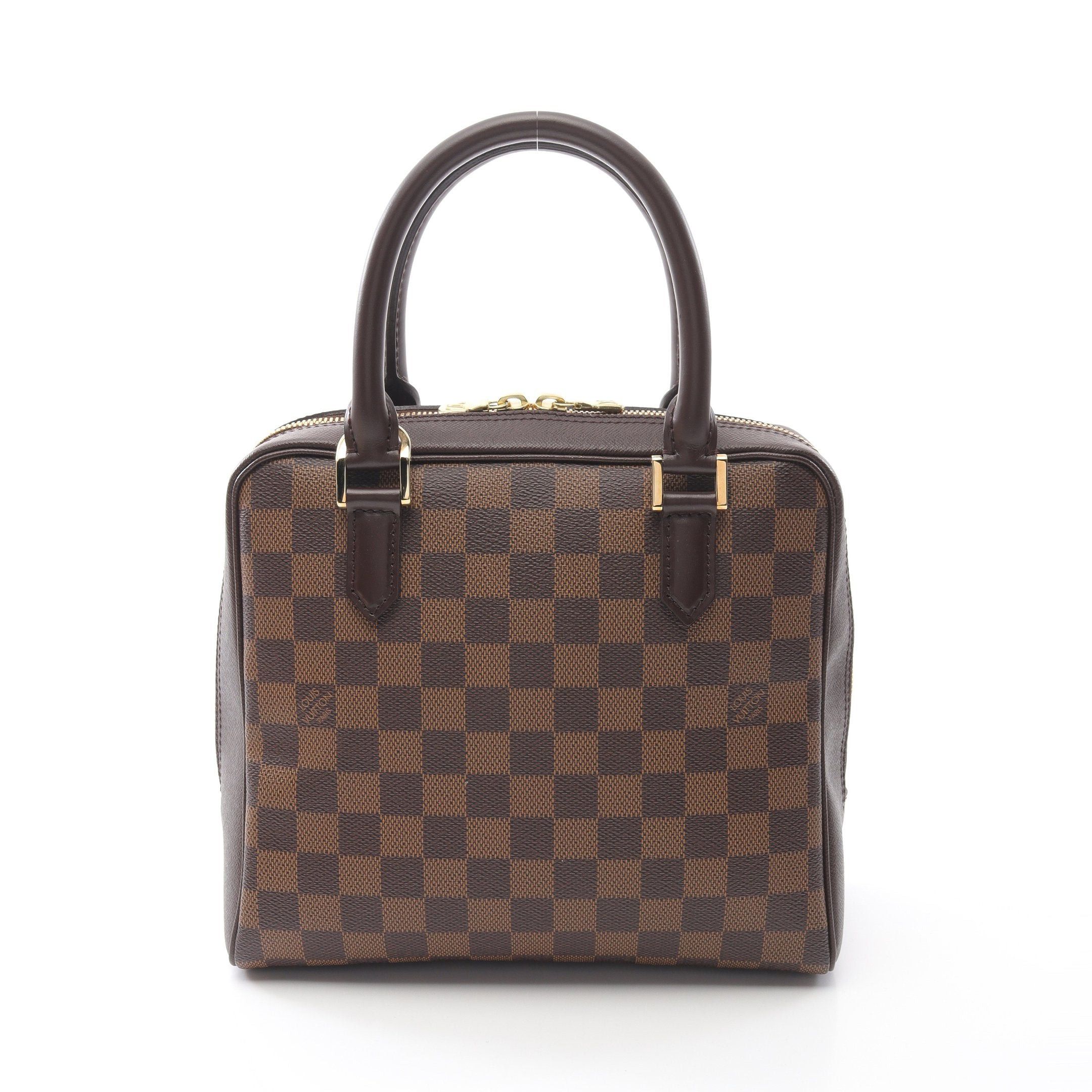 Louis Vuitton Louis Vuitton Brera Damier Ebene Handbag Leather Brown Size ONE SIZE - 1 Thumbnail