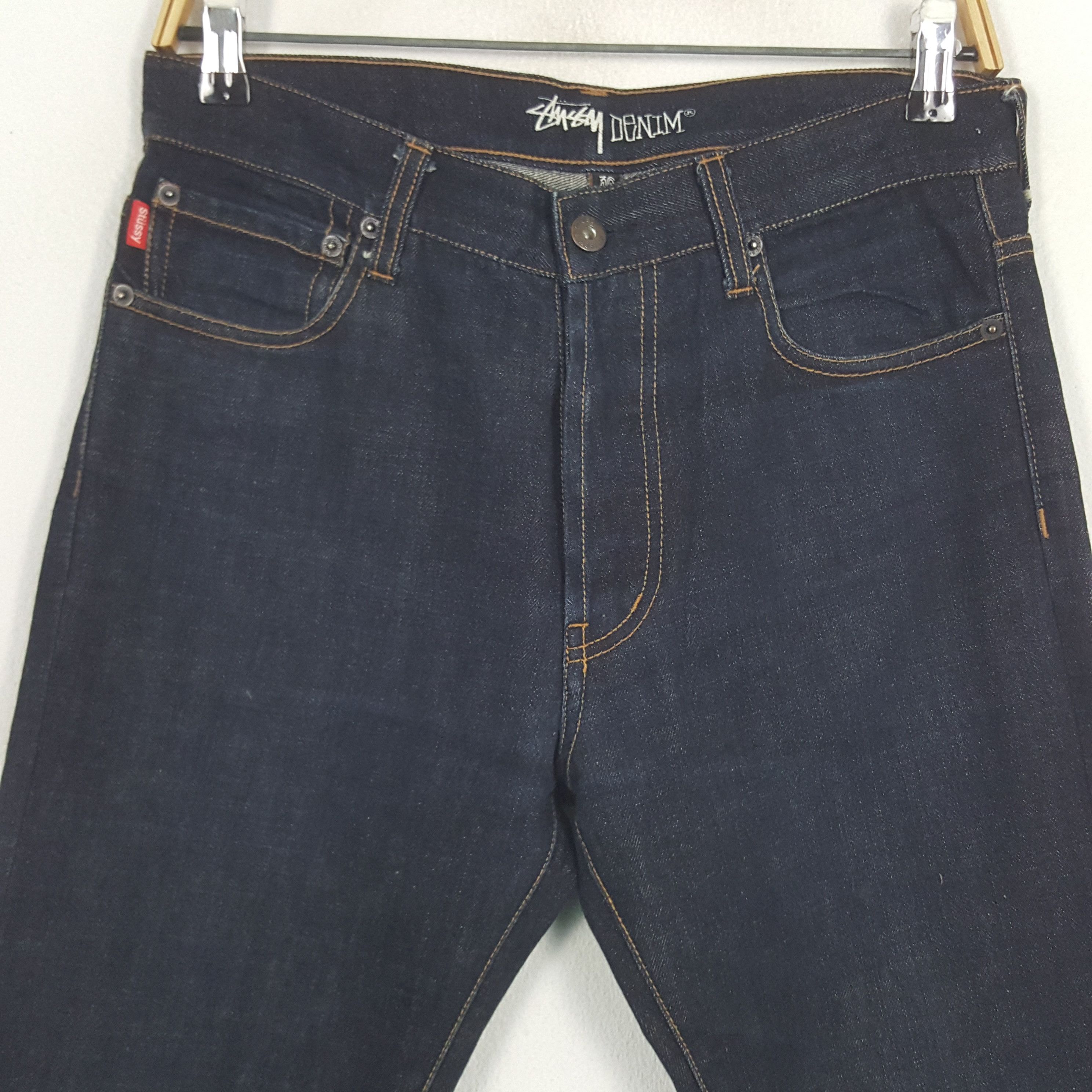 Stussy × Vintage Vintage Stussy USA Custom Art Logo Denim Jeans Size US 30 / EU 46 - 5 Thumbnail