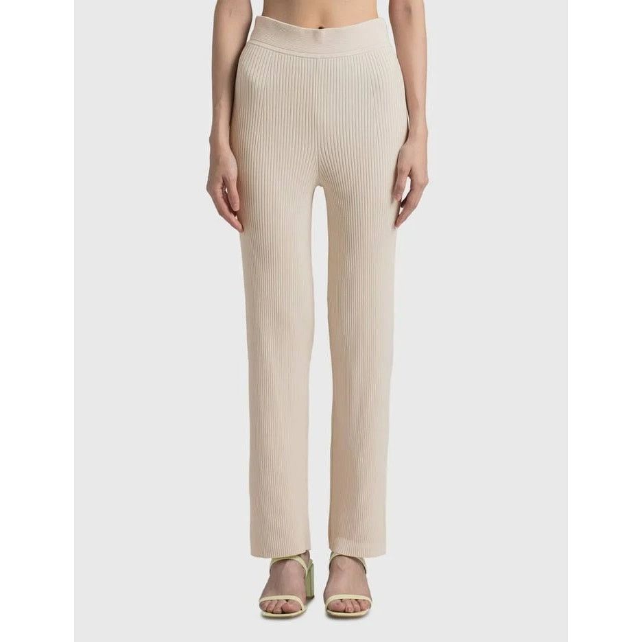 Jonathan Simkhai Jonathan Simkhai Blaise Straight Leg Chantilly Ribbed Pant Size 25" / US 0 / IT 36 - 1 Thumbnail