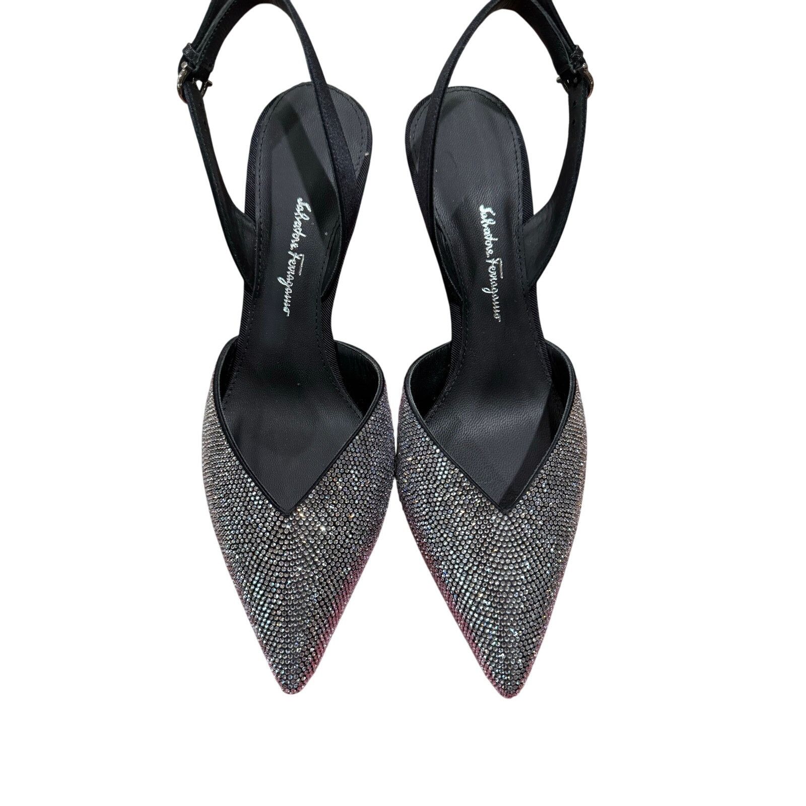 Salvatore Ferragamo Salvatore Ferragamo Ileen 70 Crystal-Embellished Pumps sz. 7 Size US 7 / IT 37 - 7 Thumbnail