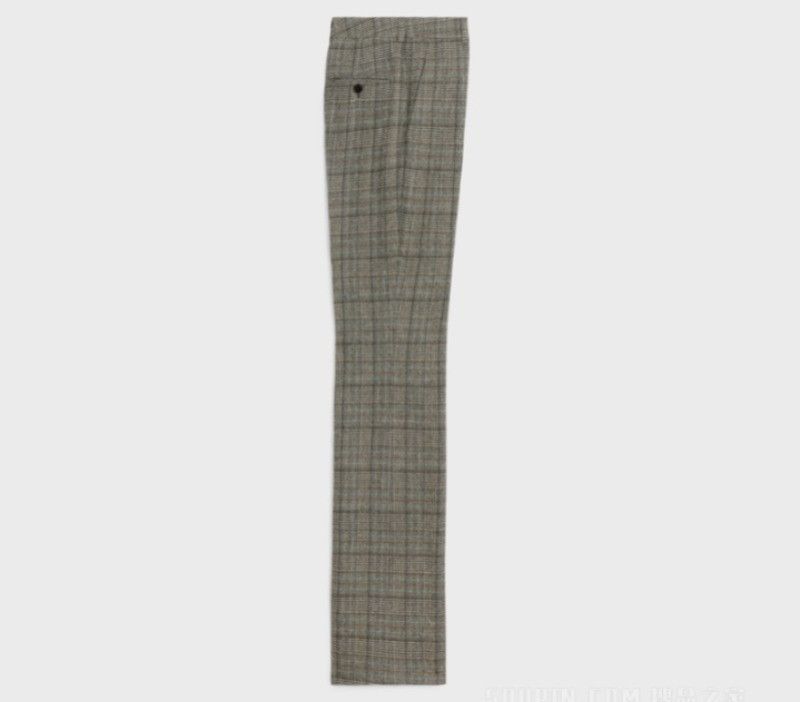 Celine o1w1db10125 2P032785V Flared Pant in Grey Size US 30 / EU 46 - 2 Thumbnail