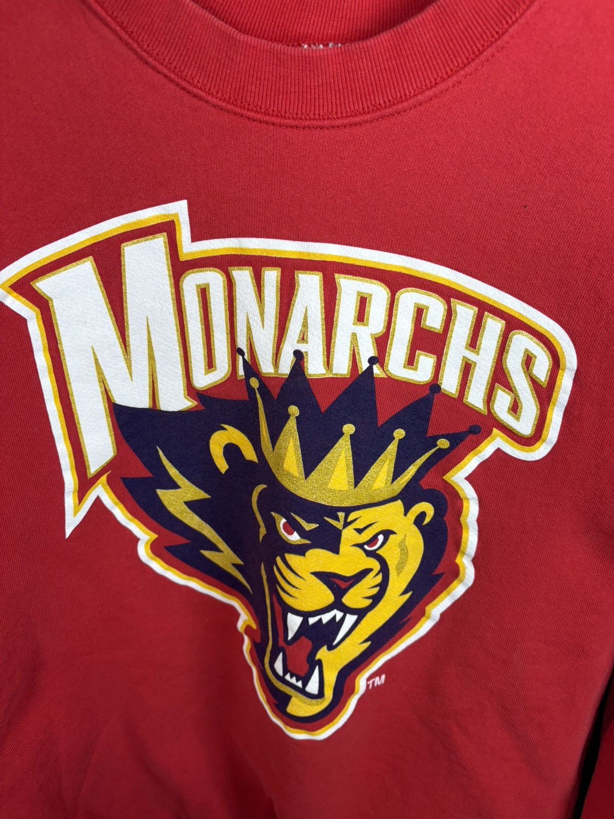 Vintage 1990s Monarchs AHL Crewneck sweatshirt Size US XL / EU 56 / 4 - 2 Thumbnail