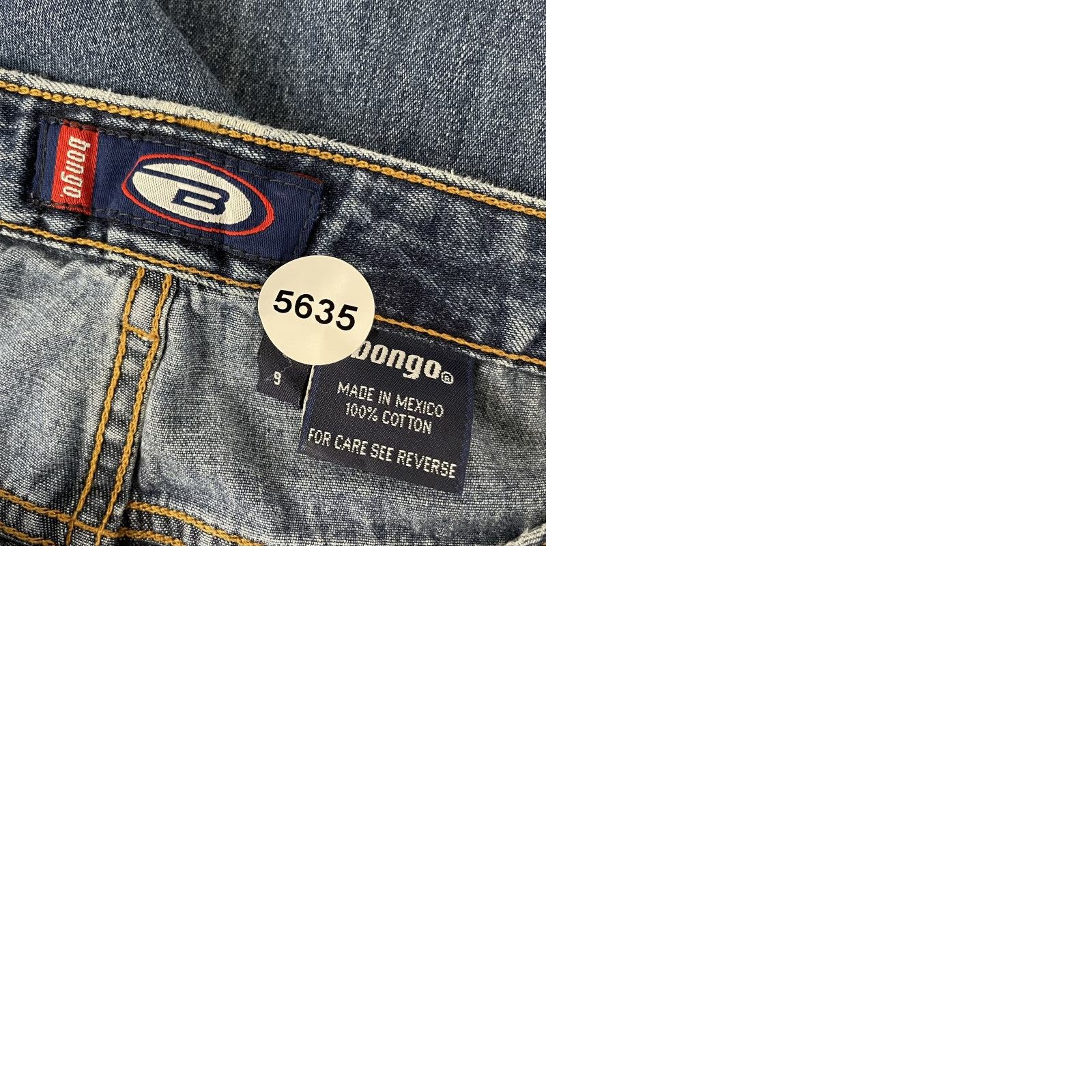 Vintage VINTAGE Bongo Bell Bottom Jeans 8 Mid Rise Blue Cotton 70s Look Womens 8/10 28/29 Size 30" / US 8 / IT 44 - 9 Thumbnail